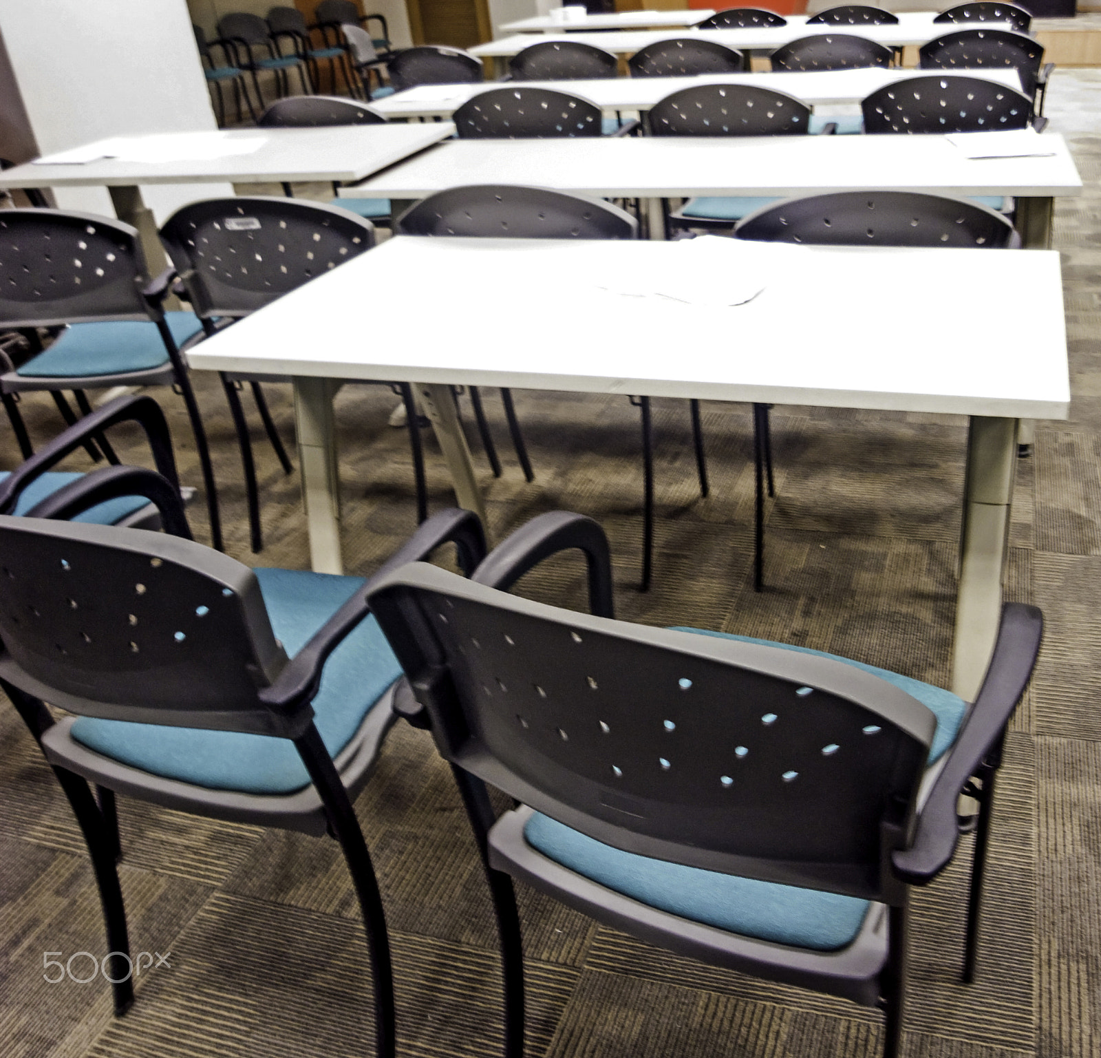 Ricoh GX200 sample photo. Tables and chairs in an office presentation room photography