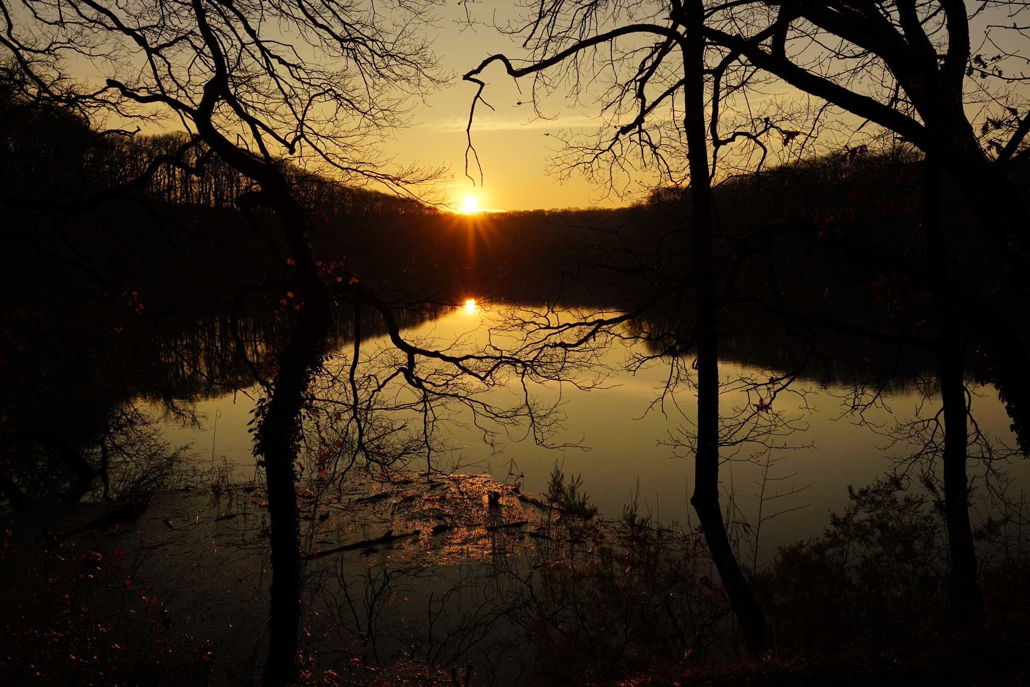 Sony a7R II + Sony FE 28mm F2 sample photo. Lake at sunset photography