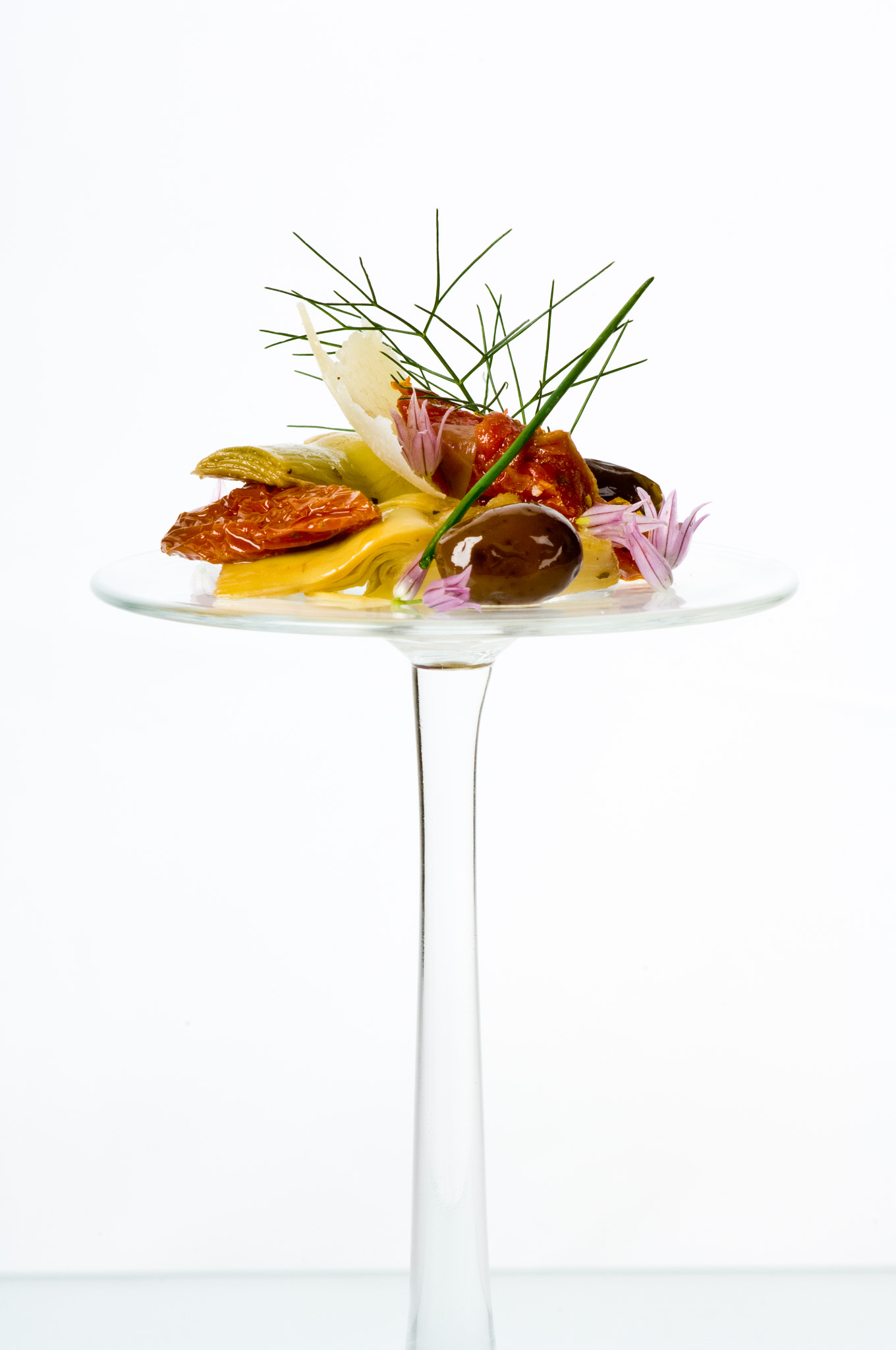 Nikon D2X sample photo. Entree with artichoke and olives photography