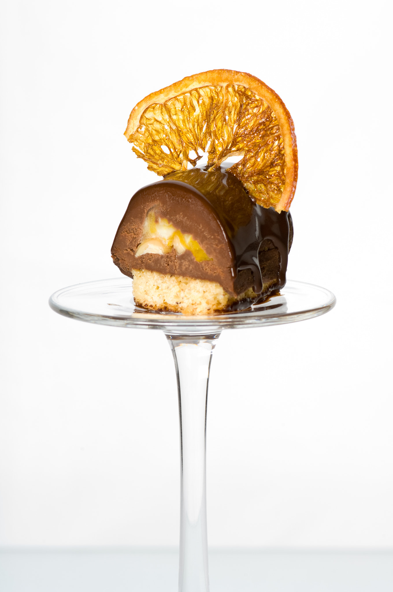 Nikon D2X sample photo. Dessert with cake and orange photography