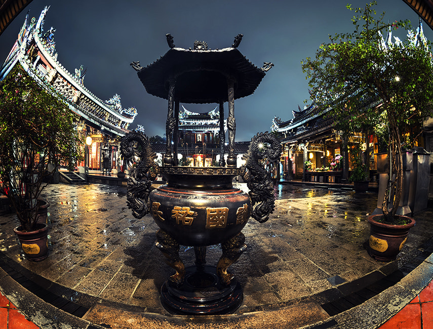 Nikon D750 + Nikon AF Fisheye-Nikkor 16mm F2.8D sample photo. 大龍峒保安宮 - taipei baoan temple photography