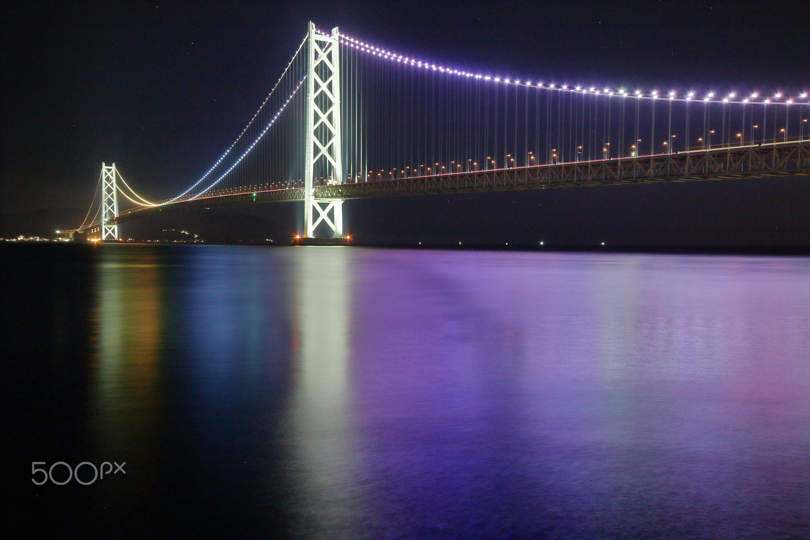 Canon EOS 100D (EOS Rebel SL1 / EOS Kiss X7) sample photo. Akashi strait bridge photography