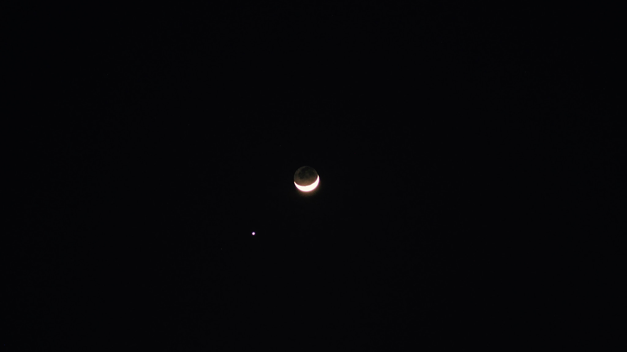 Olympus OM-D E-M10 sample photo. Venus & moon photography