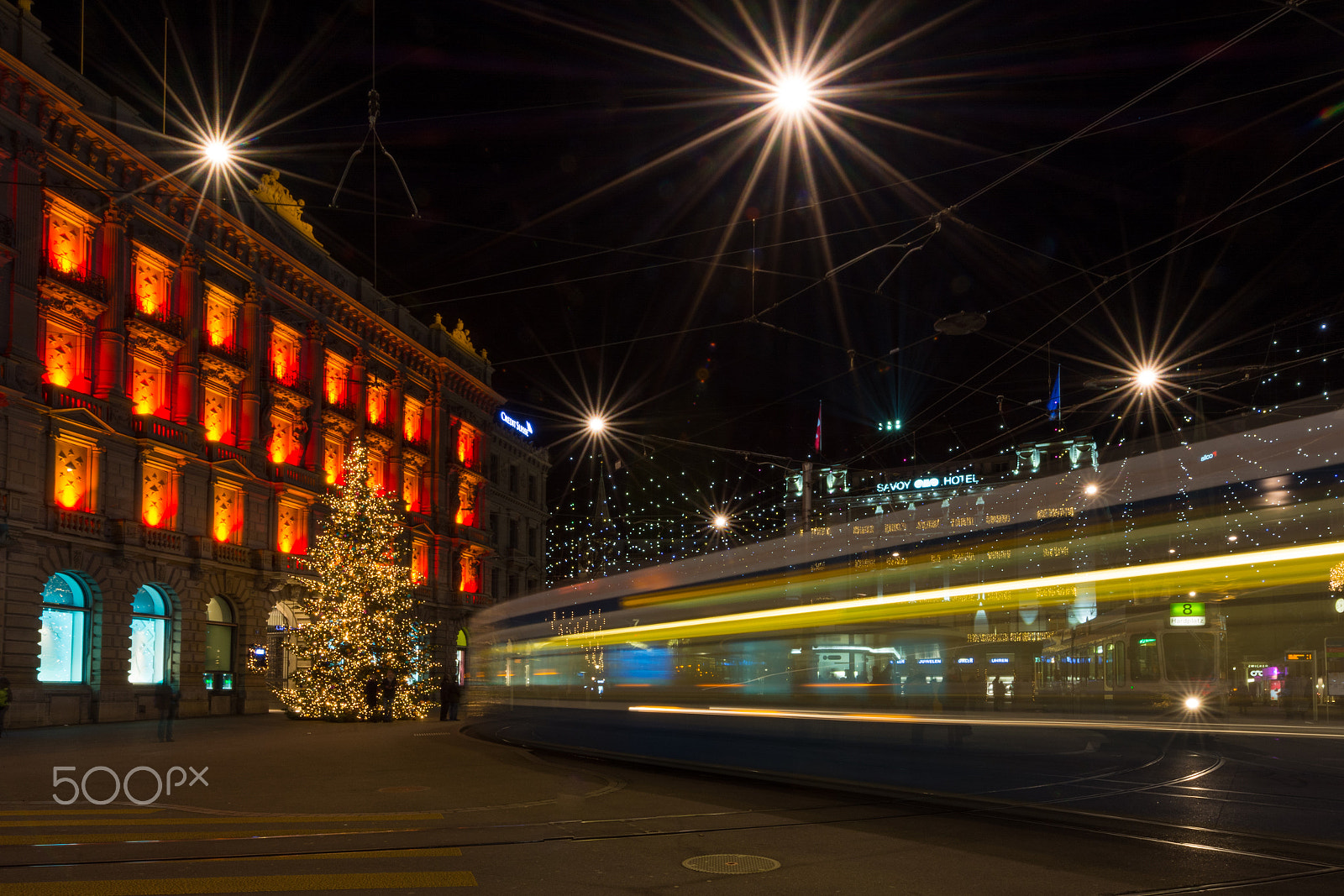 Nikon AF-S Nikkor 14-24mm F2.8G ED sample photo. Xmas season at zürich paradeplatz photography