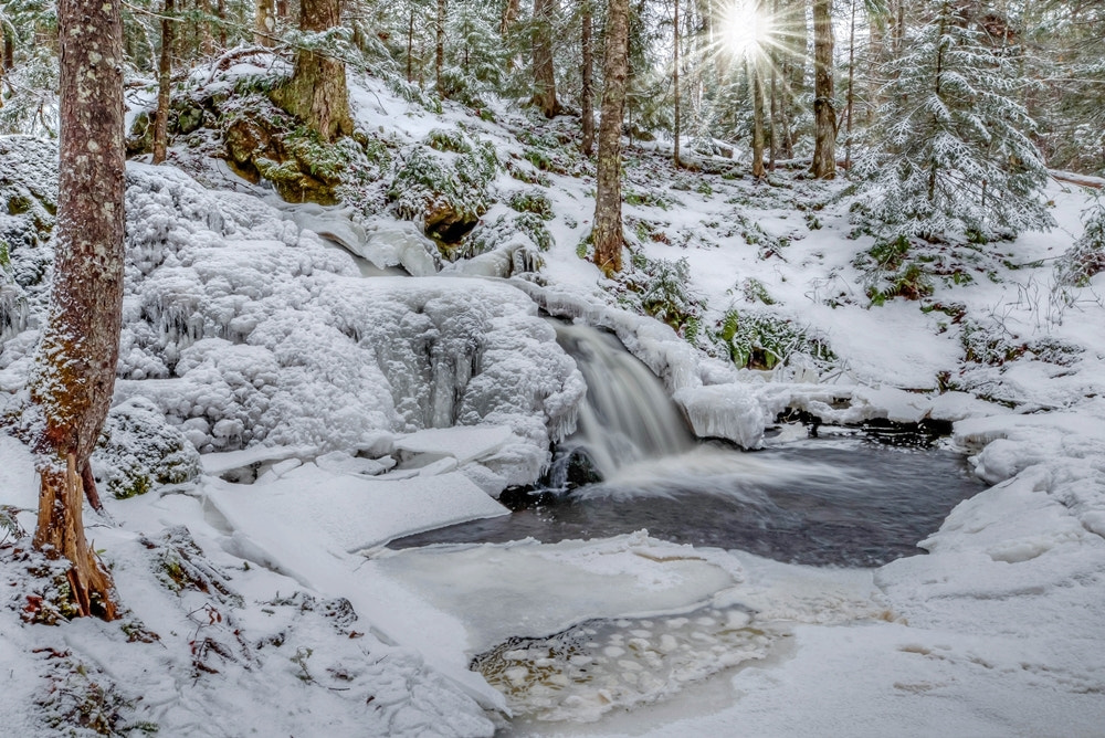 Canon EF 16-35mm F2.8L II USM sample photo. Winter falls photography