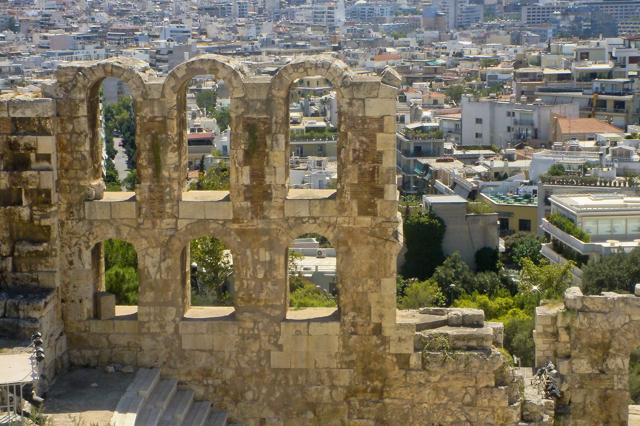 Sony DSC-T200 sample photo. Odeon of herodes atticus photography