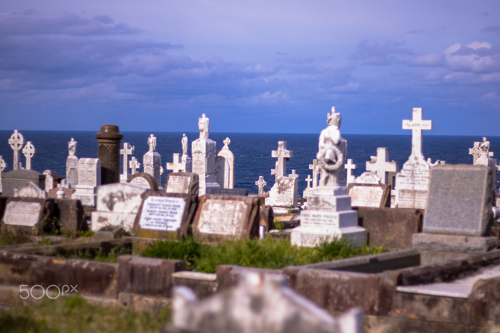 Canon EOS 760D (EOS Rebel T6s / EOS 8000D) sample photo. Graves at the sea photography