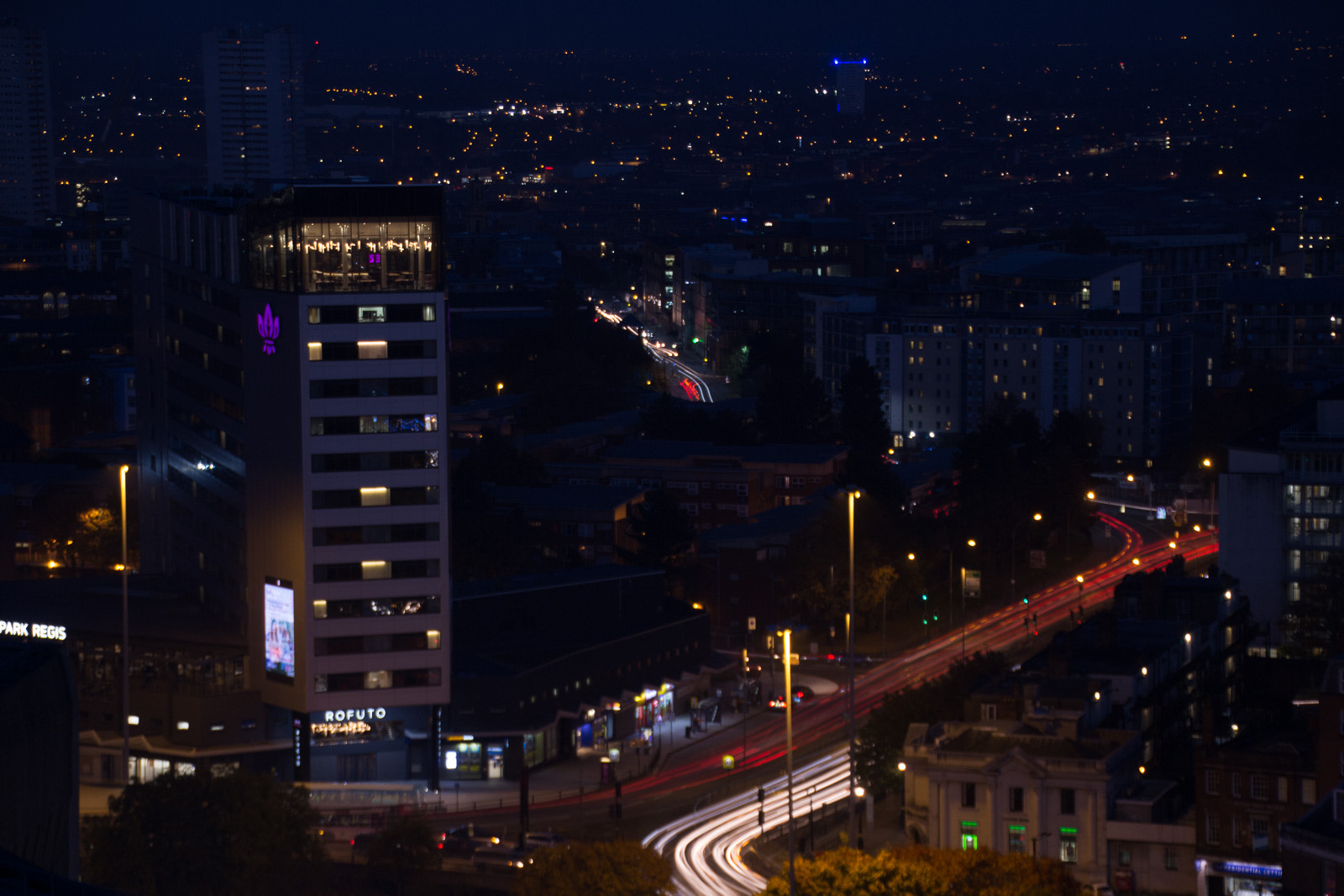Canon EOS 100D (EOS Rebel SL1 / EOS Kiss X7) sample photo. Rush hour light trails in birmingham photography