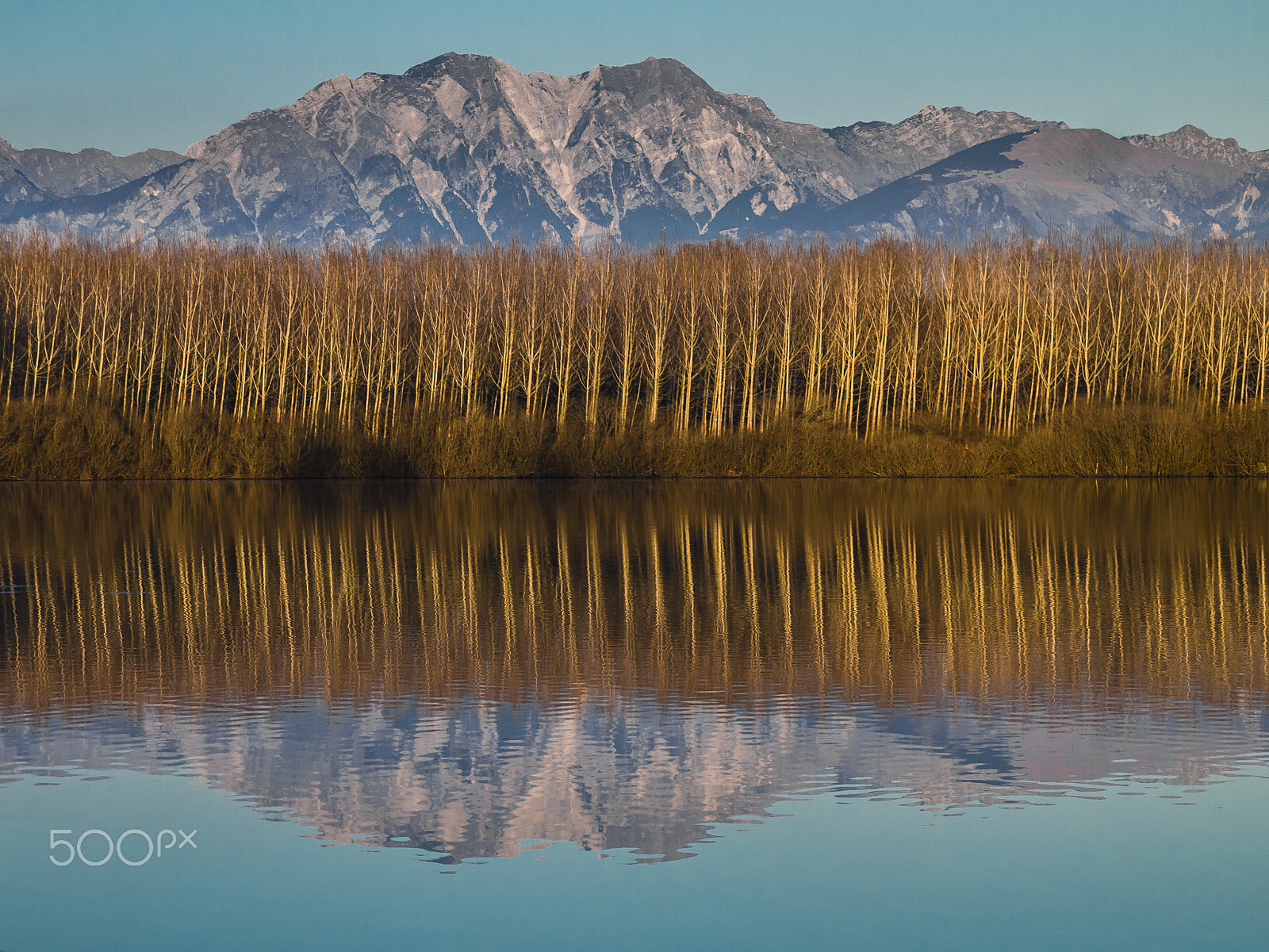 Panasonic Lumix DMC-GF5 + LUMIX G VARIO 45-150/F4.0-5.6 sample photo. Reflections at the lake photography