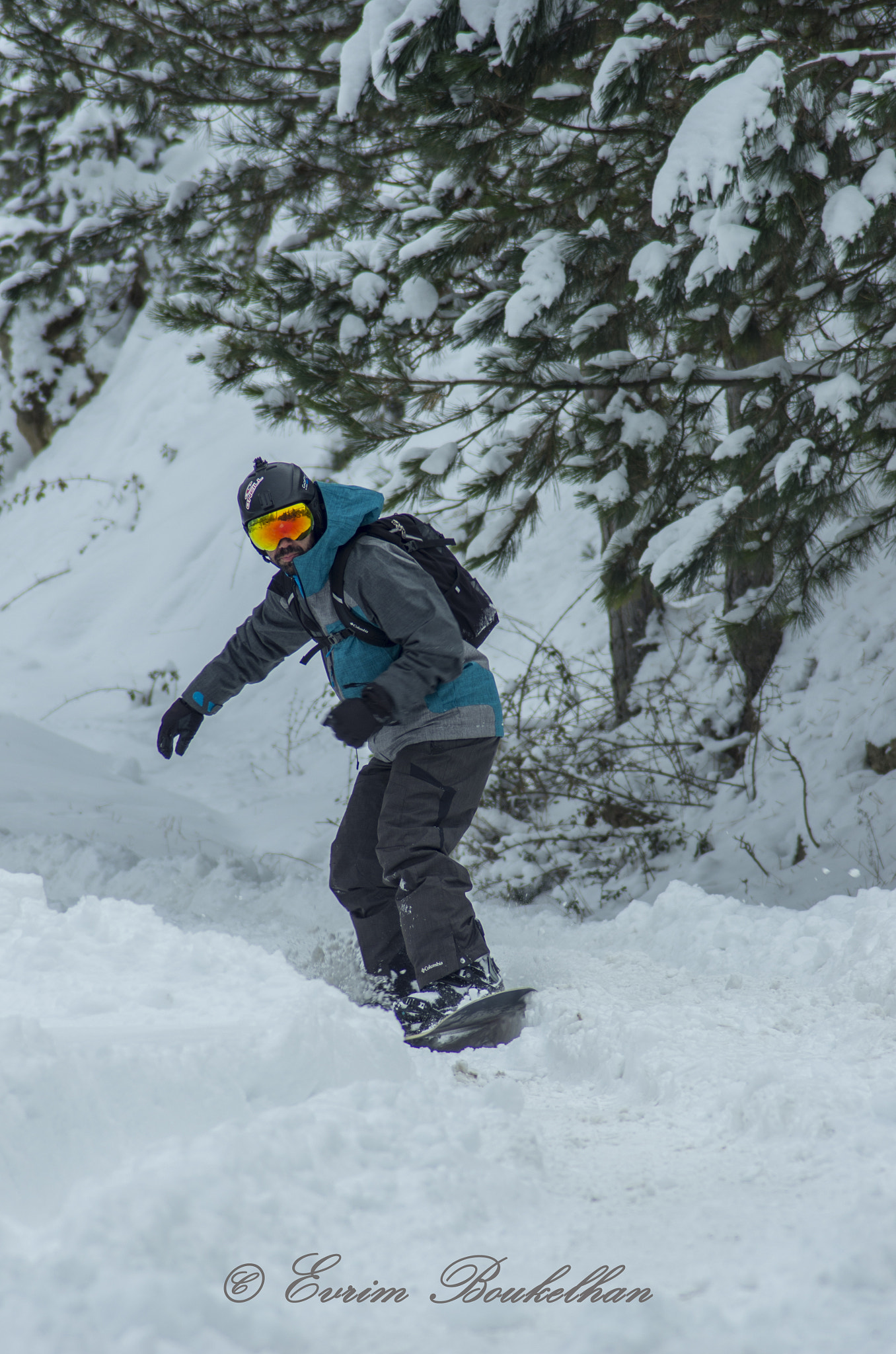 Tamron AF 70-300mm F4-5.6 LD Macro 1:2 sample photo. Snowboard photography