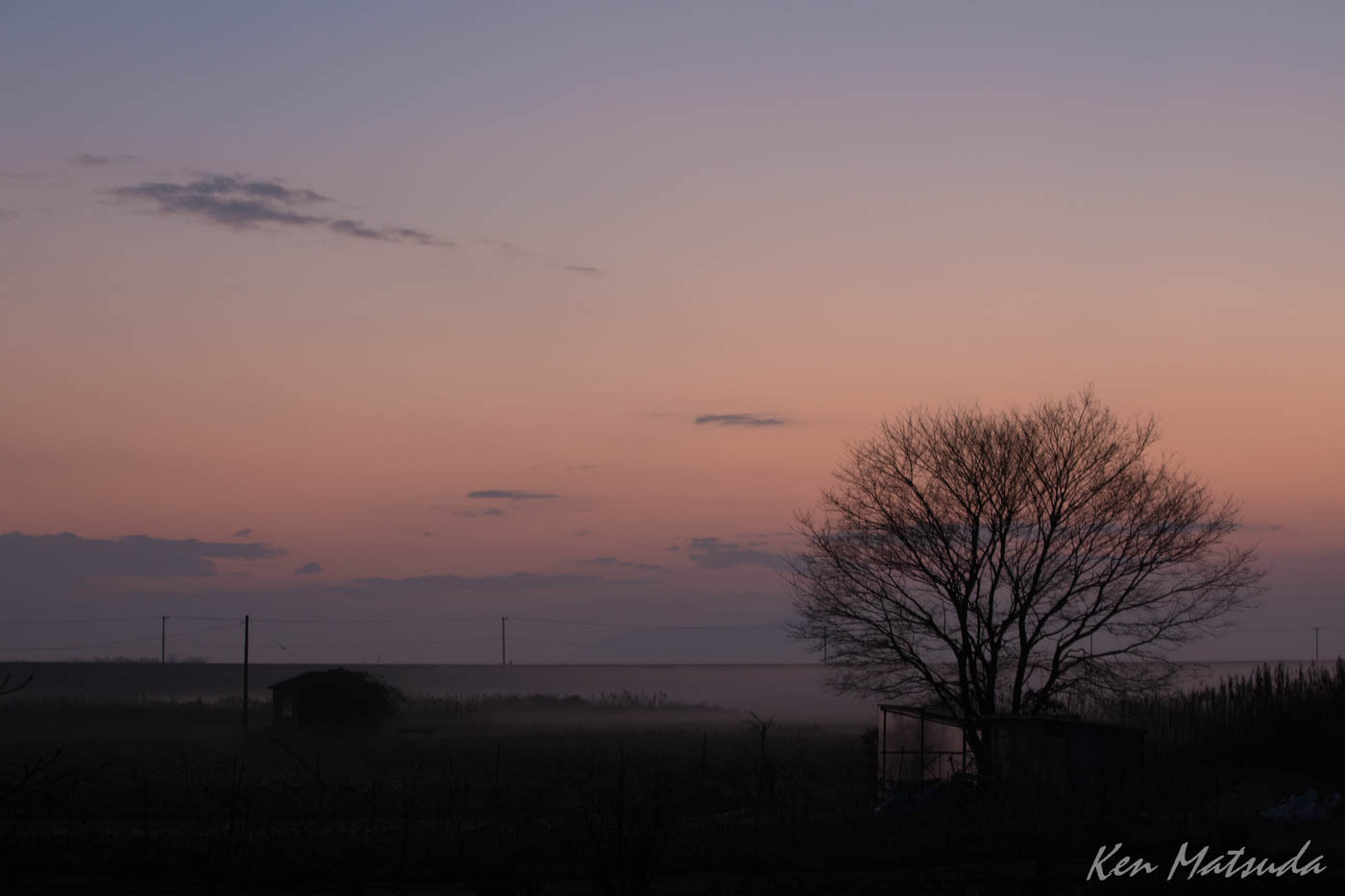 Canon EF 70-200mm F2.8L IS USM sample photo. Evening mist photography