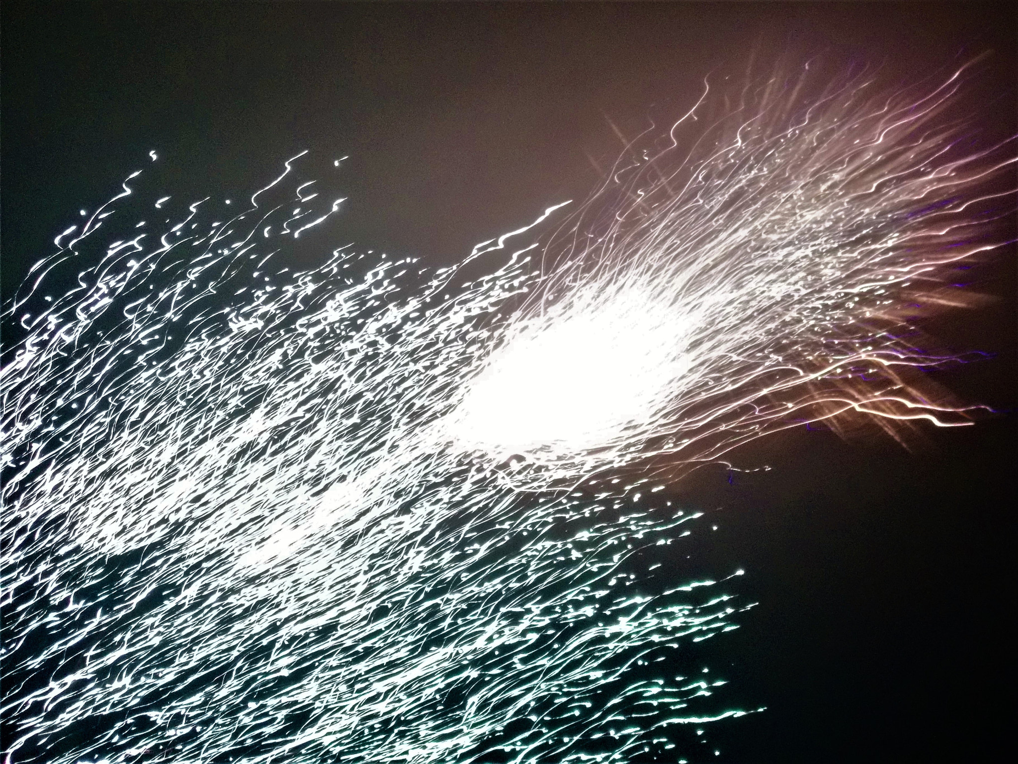 Nikon Coolpix A10 sample photo. Silver firework photography