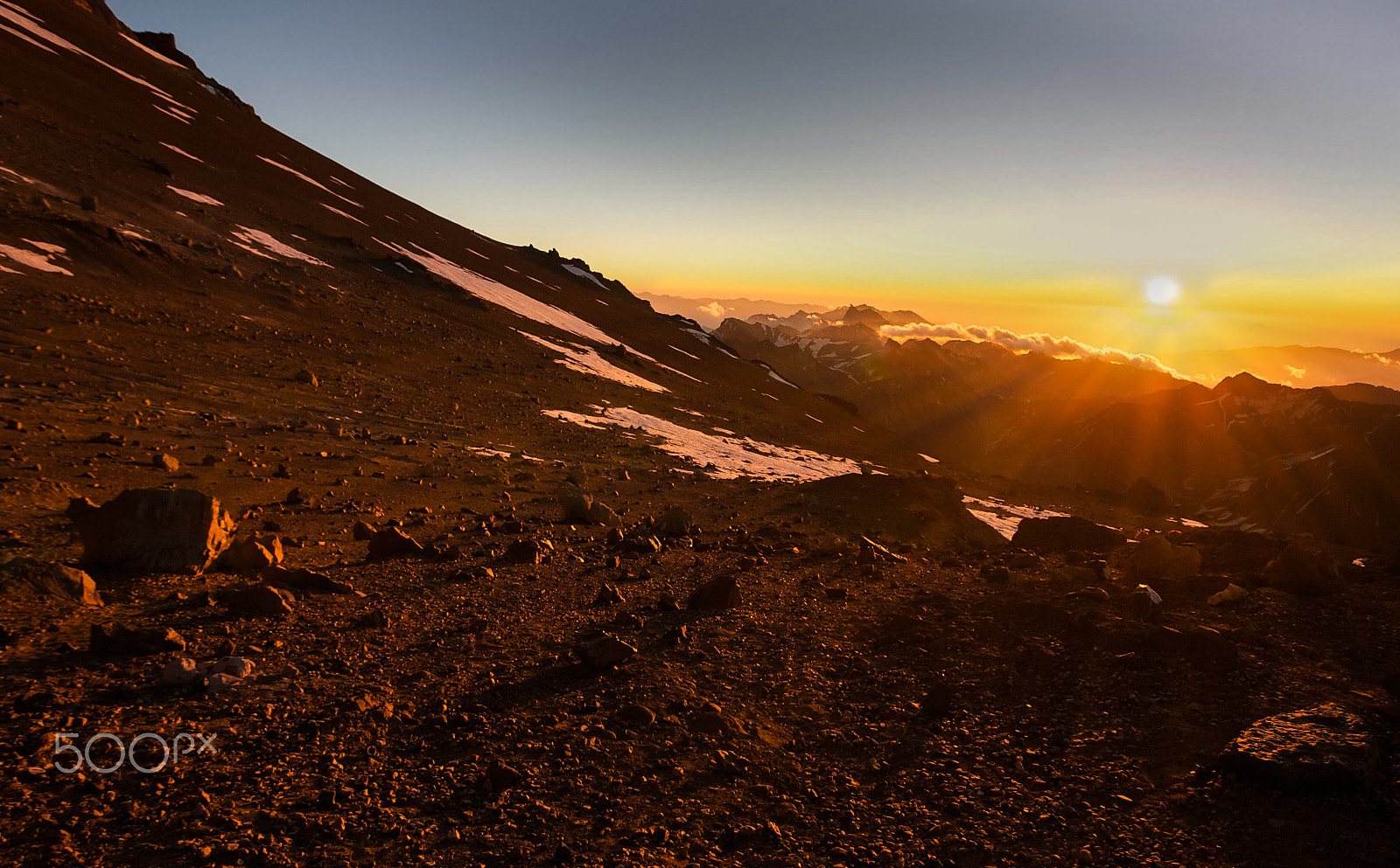 Canon EOS-1D Mark II N sample photo. Far sunset photography
