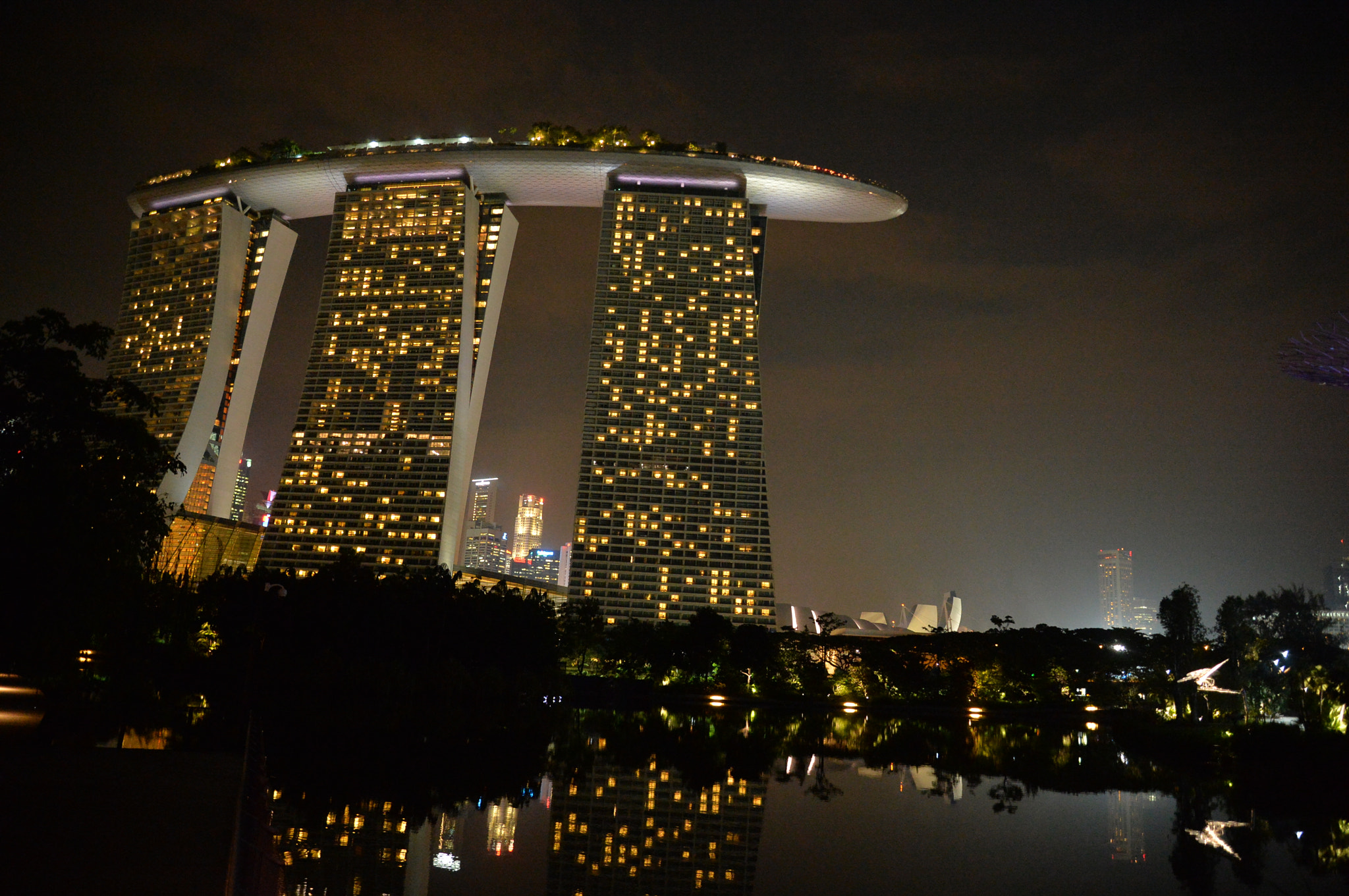 Nikon Df sample photo. Marina bay sand hotel photography