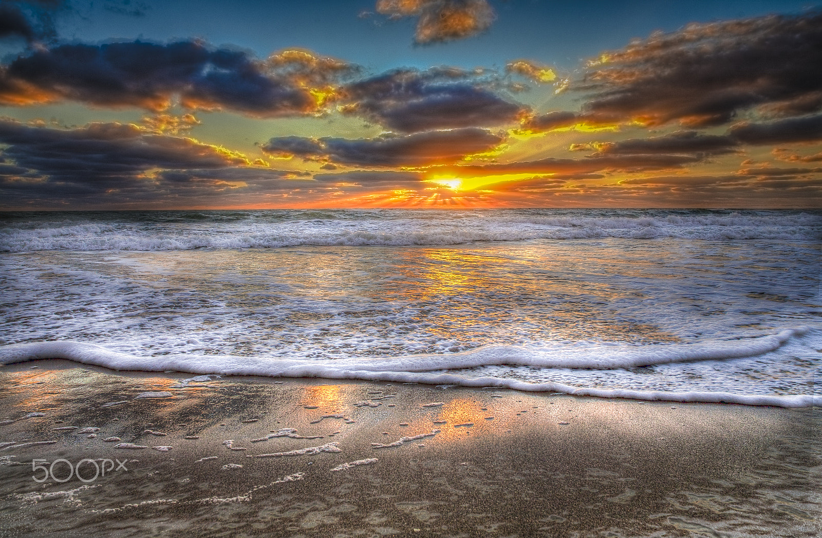 Canon EF 17-35mm f/2.8L + 1.4x sample photo. Delray beach sunrise photography