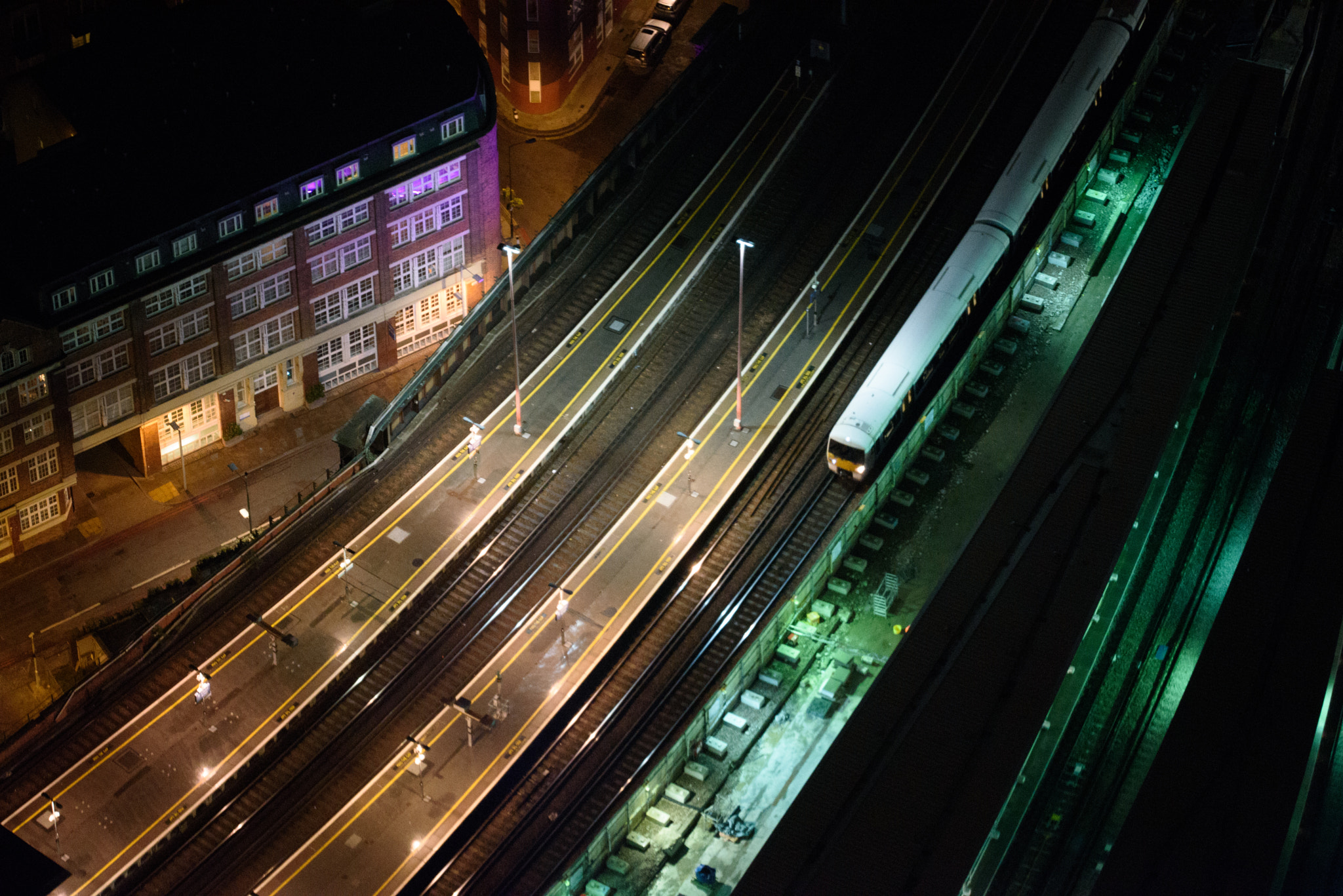 Nikon D750 + Sigma 150mm F2.8 EX DG OS Macro HSM sample photo. Night train photography