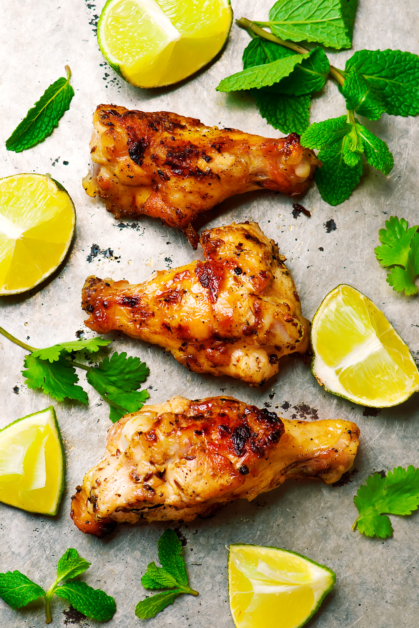 Nikon AF-S Micro-Nikkor 105mm F2.8G IF-ED VR sample photo. Grilled chicken with caraway and black peppercorns photography