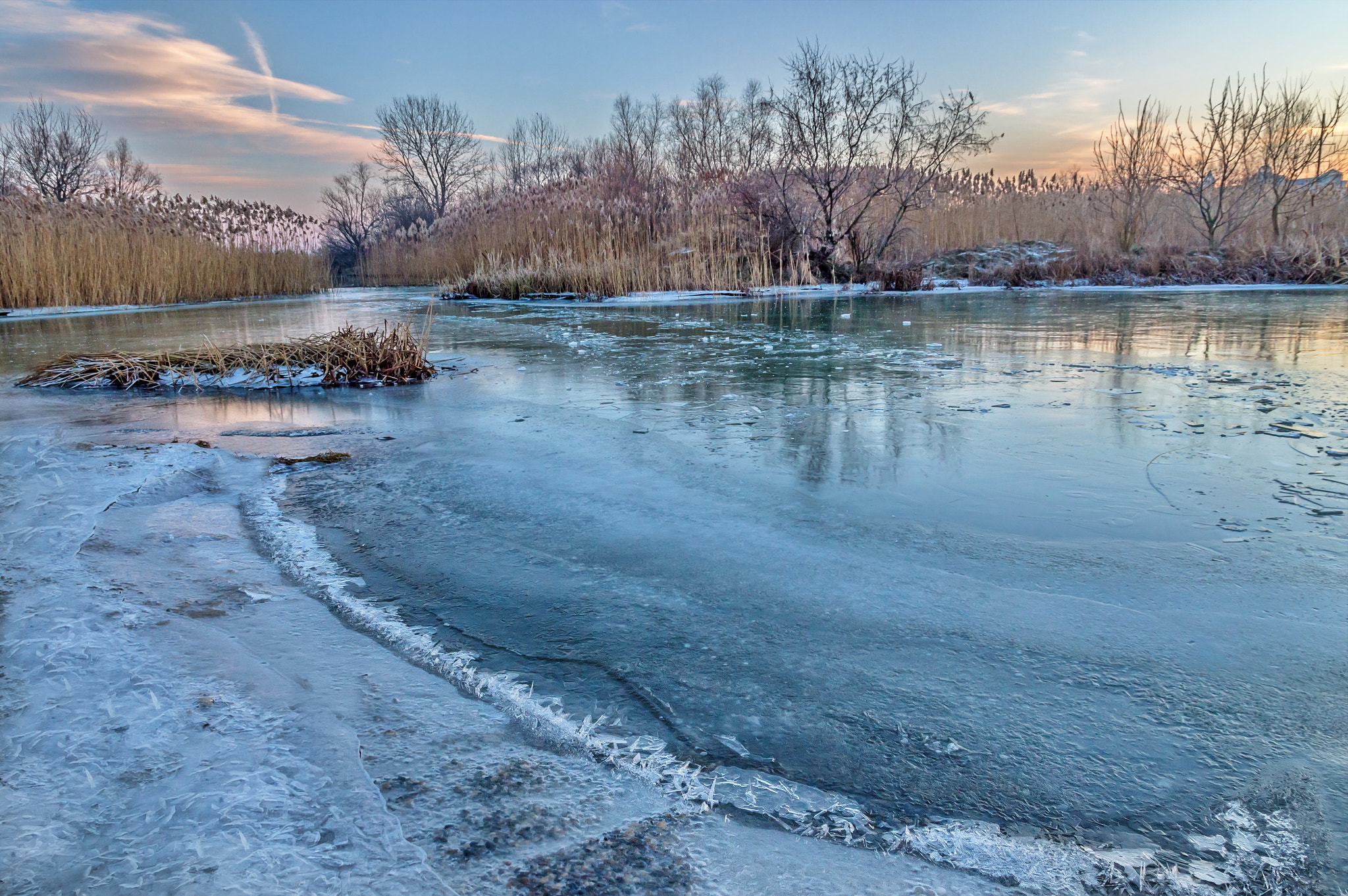 Nikon D3200 sample photo. Winter on lake bacau ii photography