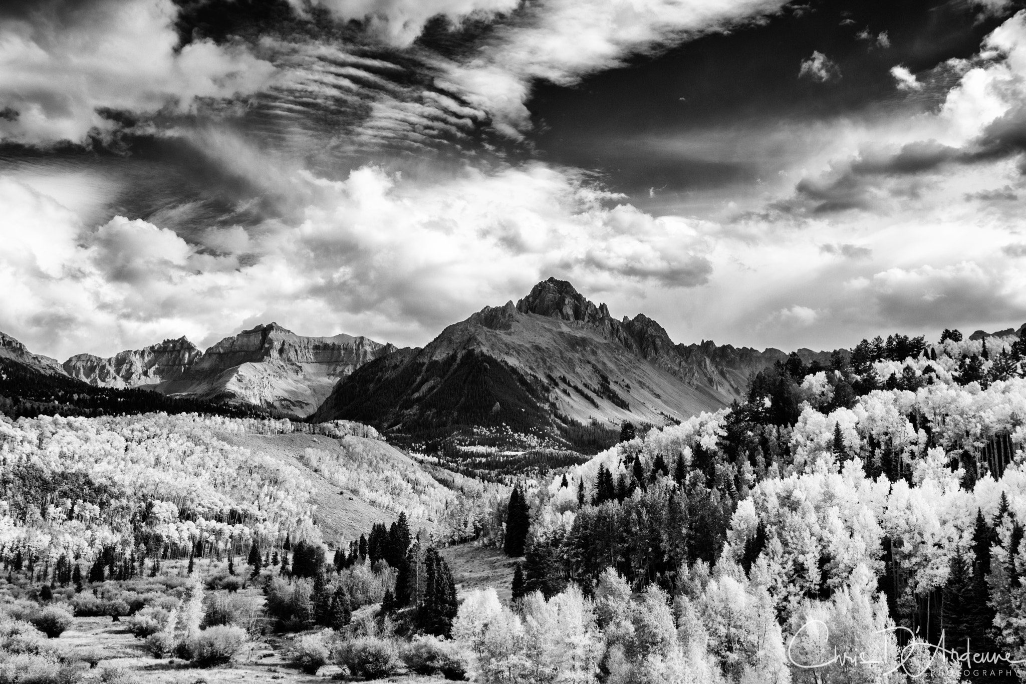 Sony a7R II + Canon EF 24-105mm F4L IS USM sample photo. Mount sneffels drama photography