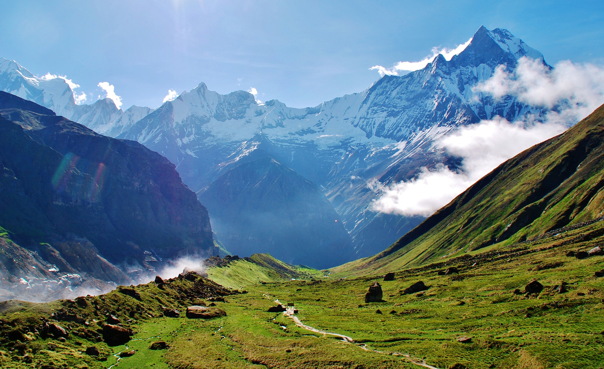 Nikon D60 sample photo. Annapurna basecamp photography