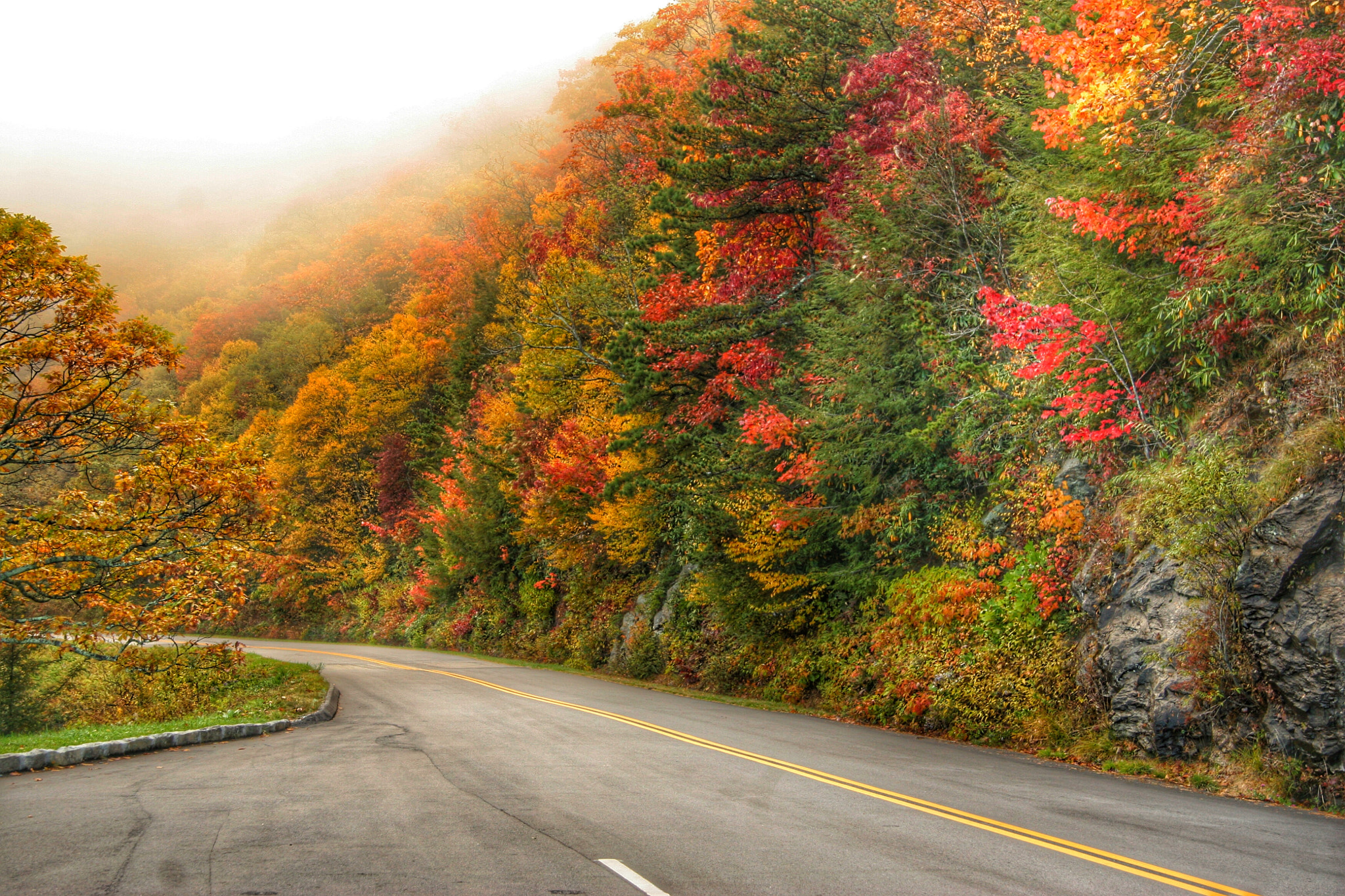 Canon EF-S 17-85mm F4-5.6 IS USM sample photo. Blue ridge parkway colors photography