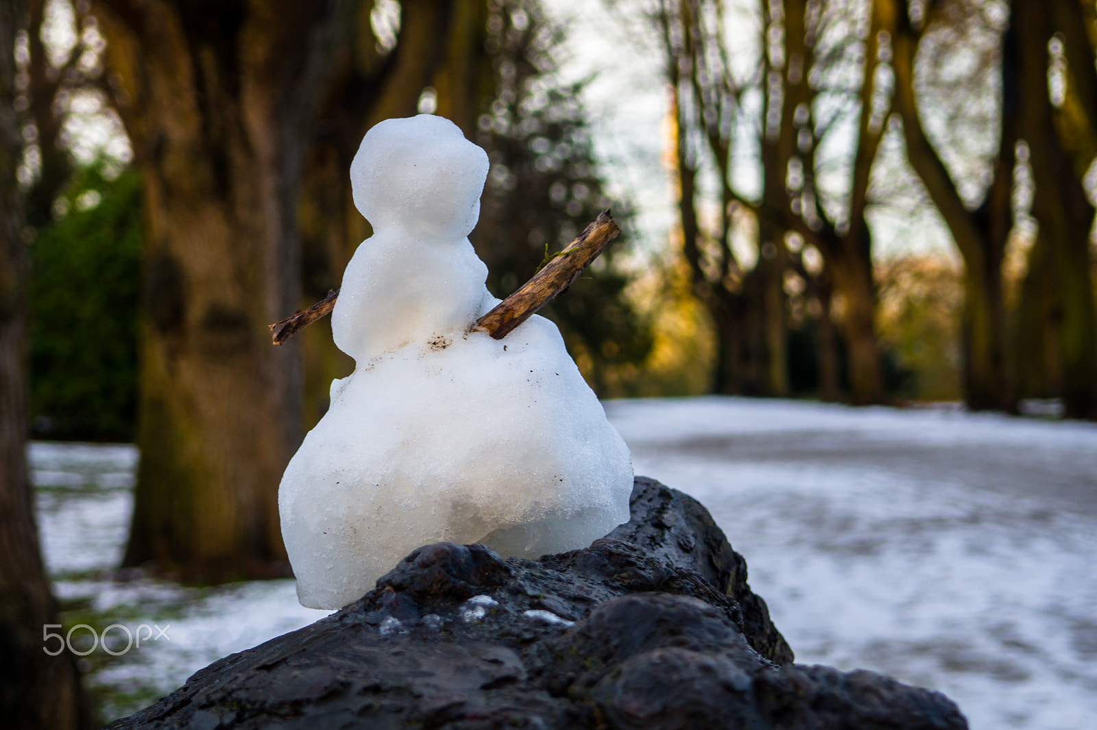Olympus M.Zuiko Digital 14-42mm F3.5-5.6 II R sample photo. Little snowman photography