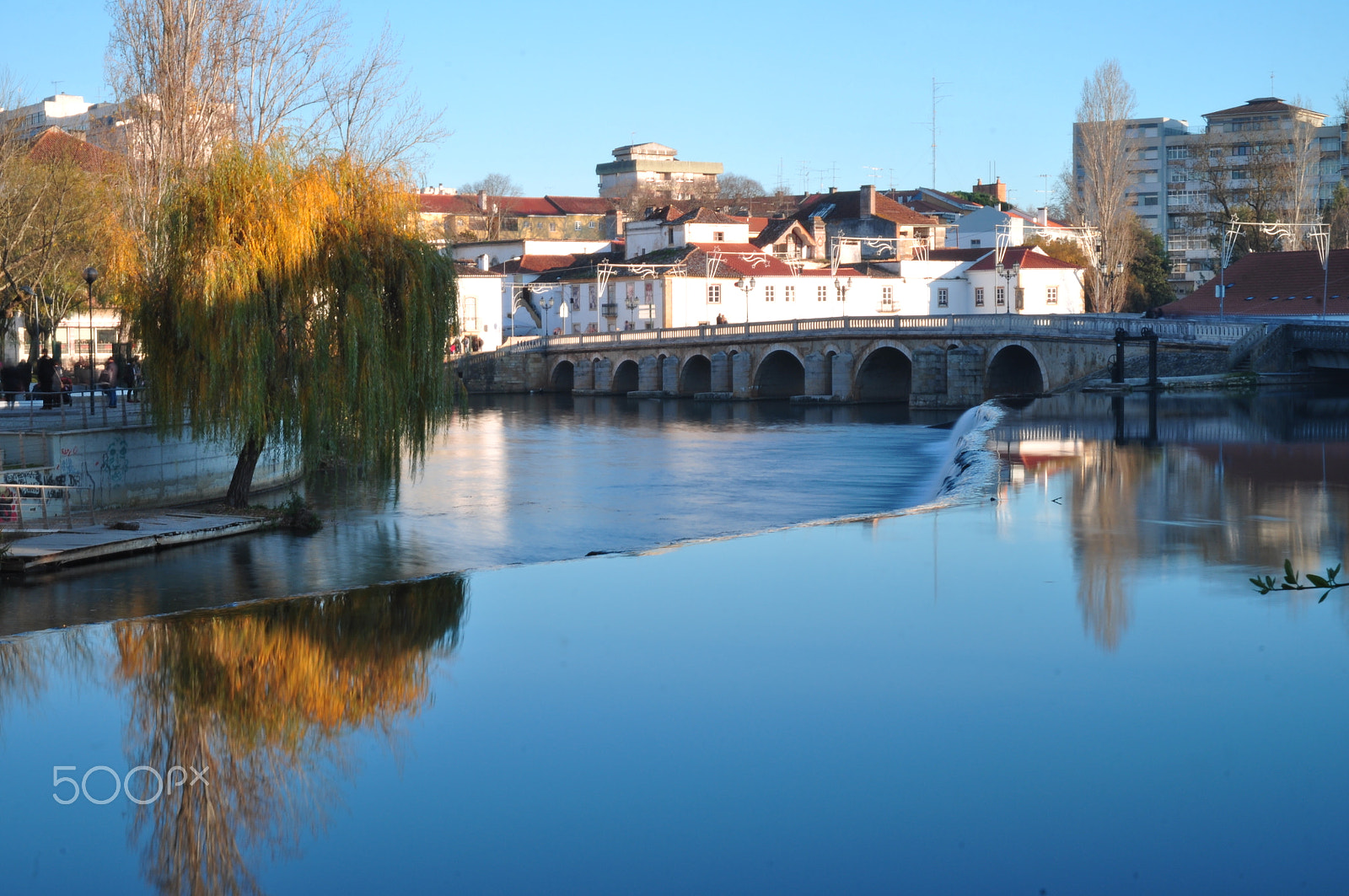 Nikon D5000 sample photo. Tomar old bridge photography