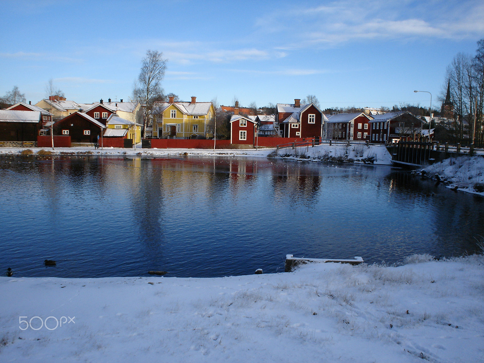 Sony DSC-P43 sample photo. Beautiful falun during wintertime photography