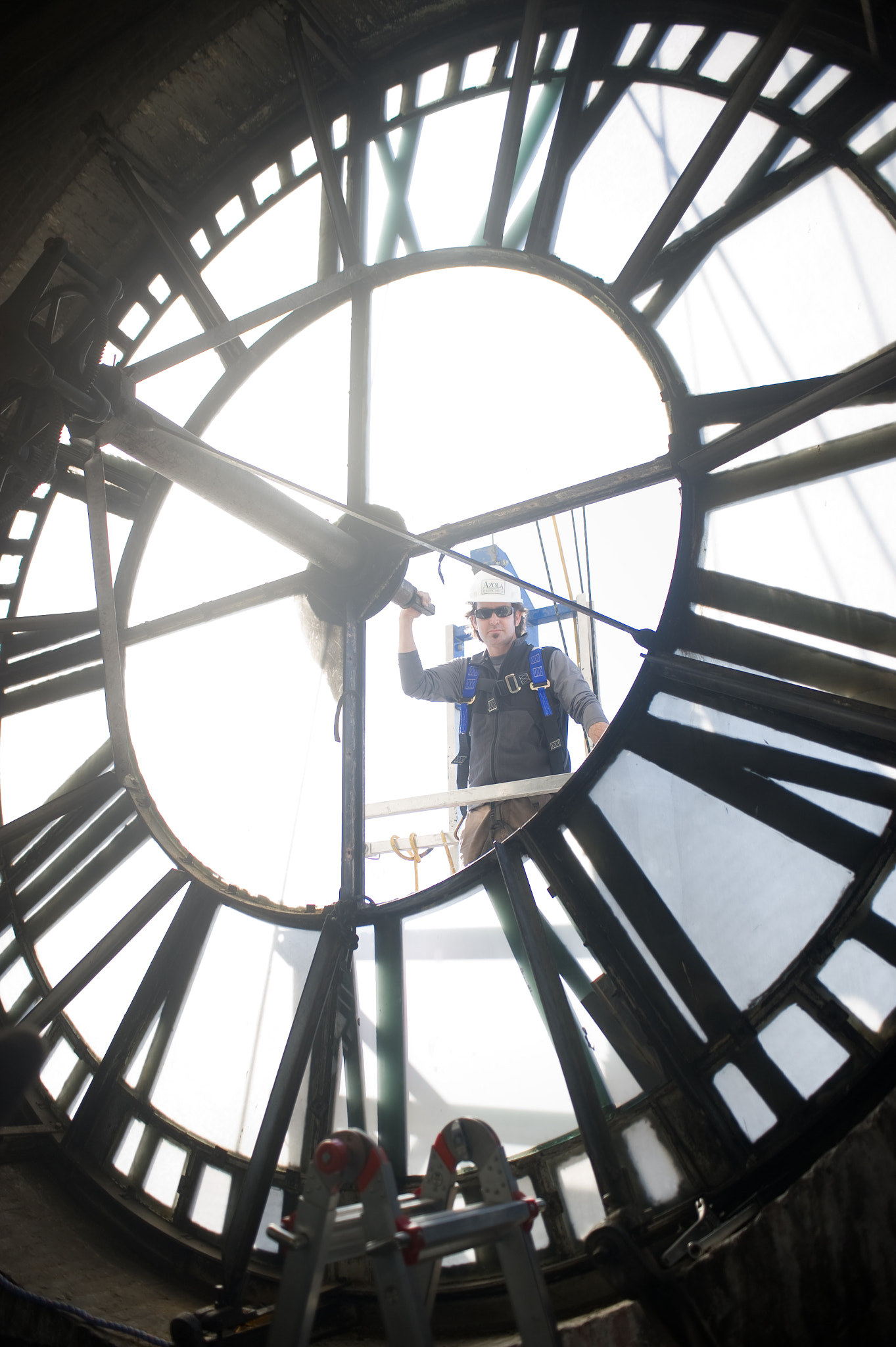 Nikon D3S sample photo. Clock repair on bromo seltzer  arts tower in baltimore md photography