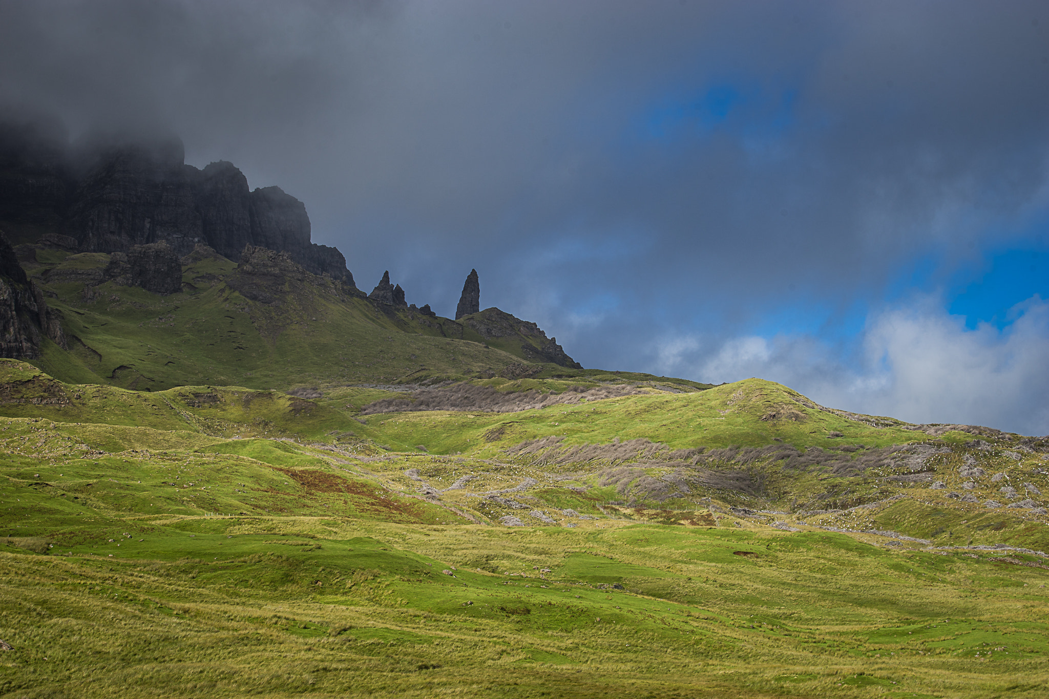 Sony a7 II + Canon EF 70-200mm F4L IS USM sample photo. -old man of storr- photography
