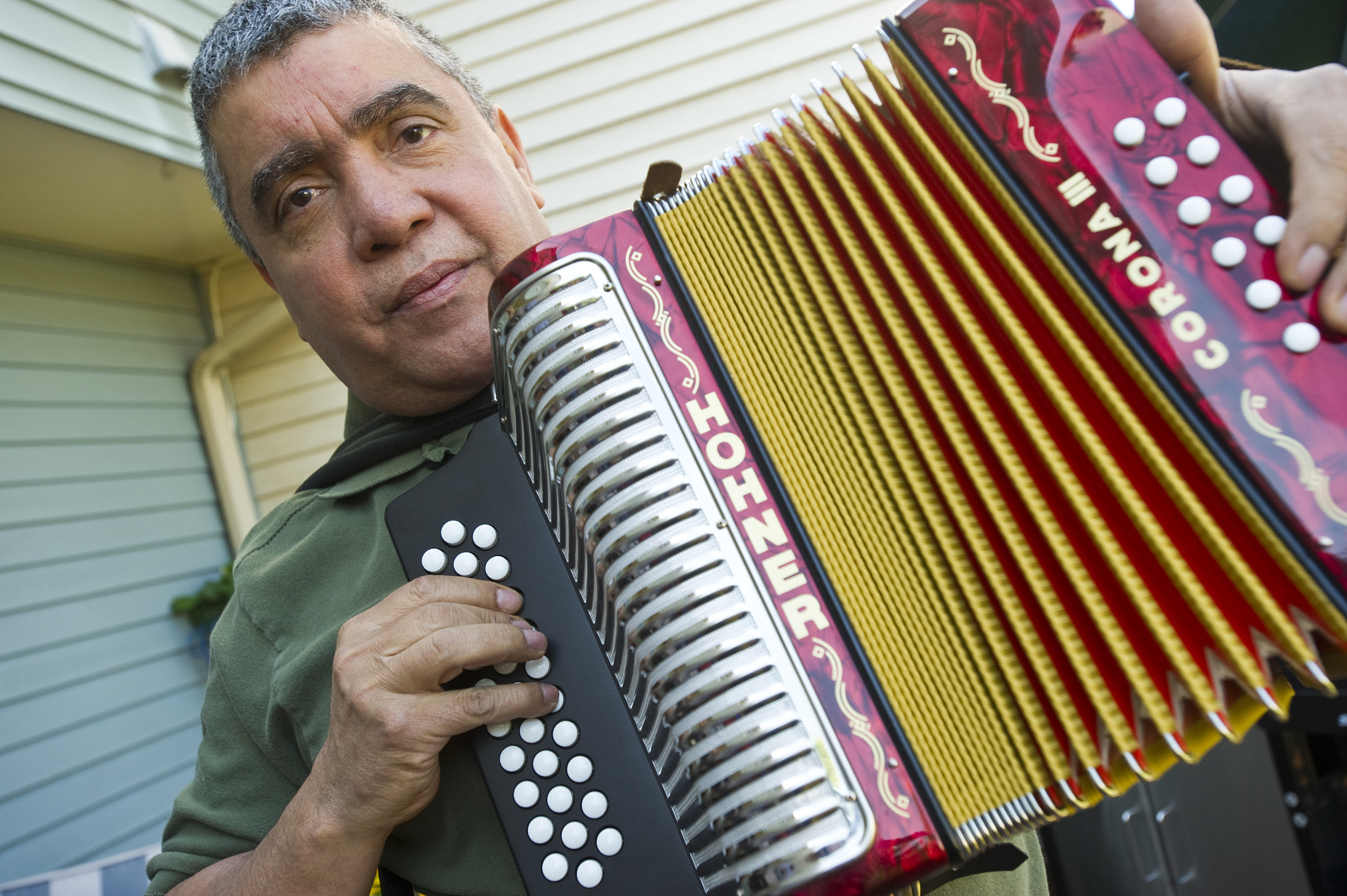Nikon D3S sample photo. Columbian music - vallenato accordion photography