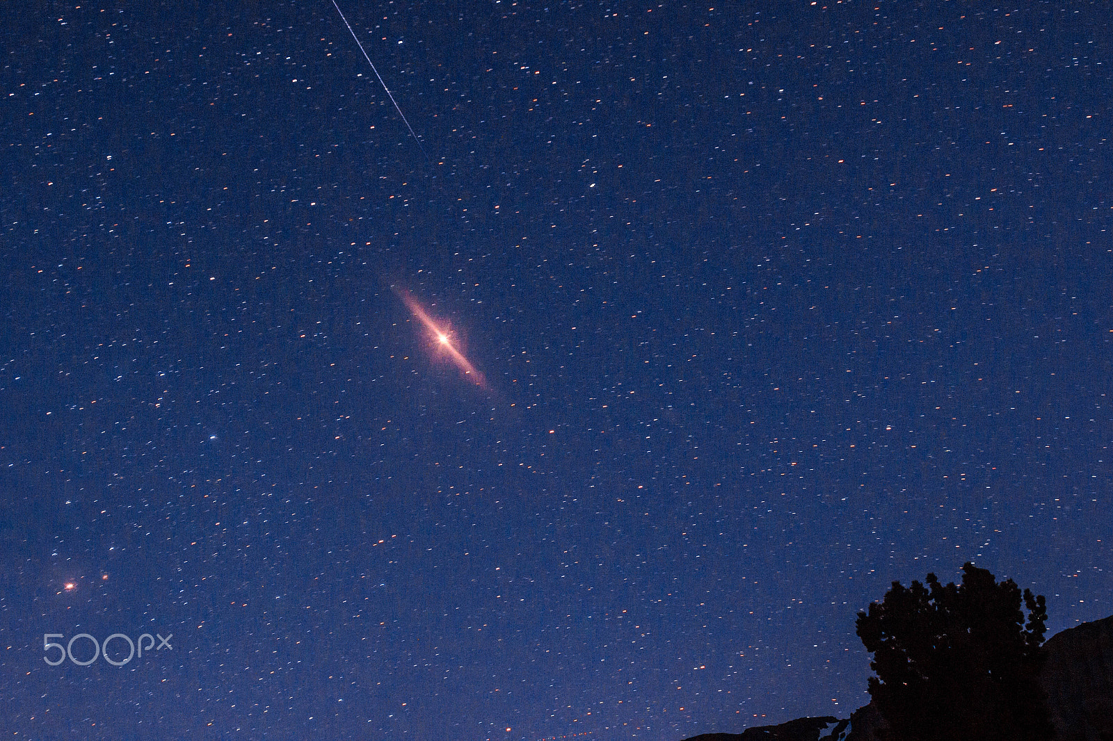 EF28-70mm f/2.8L USM sample photo. Iridium flare over the wilderness photography