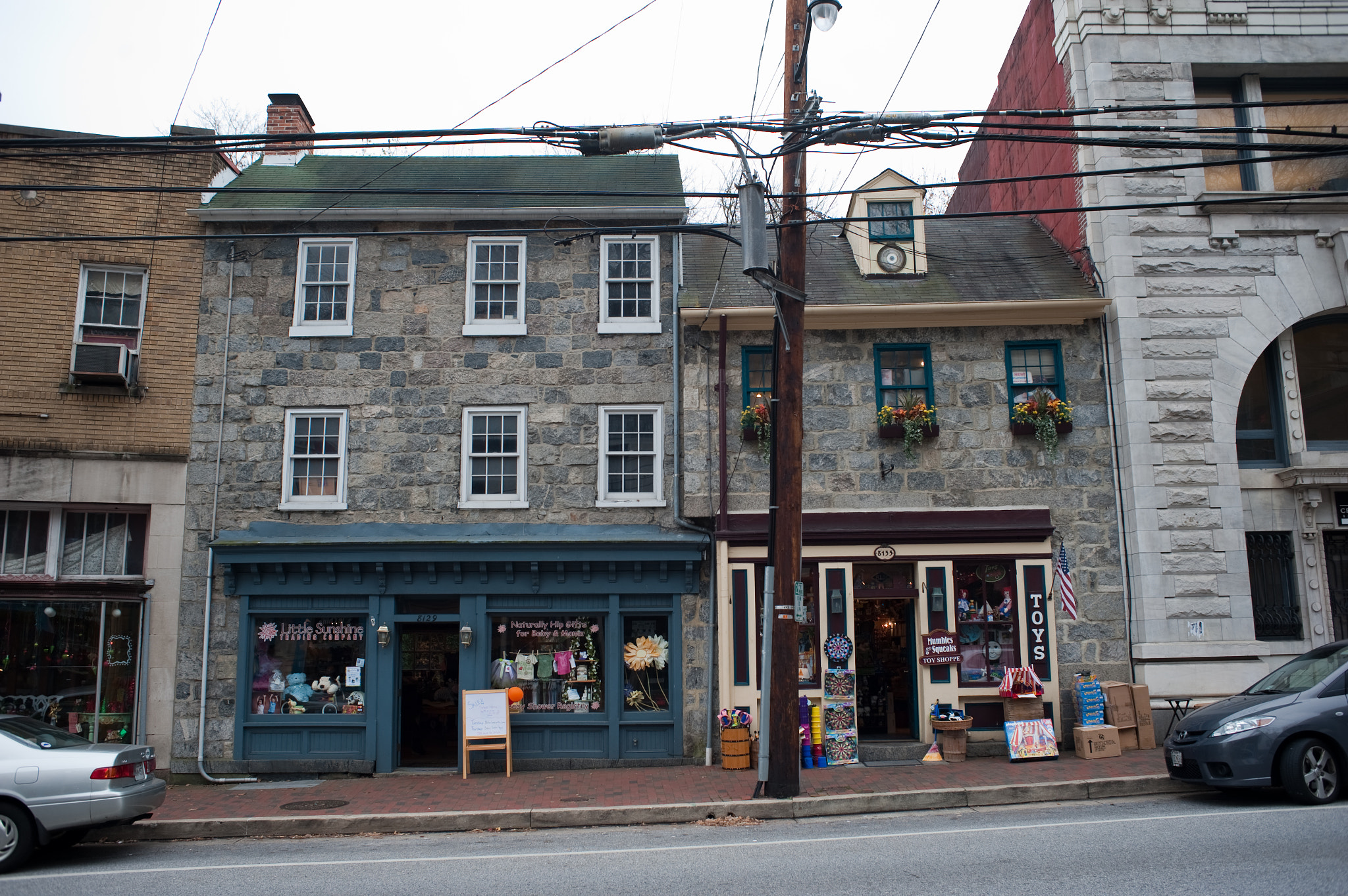 Nikon D700 sample photo. Shops in ellicot city, maryland's historic district photography
