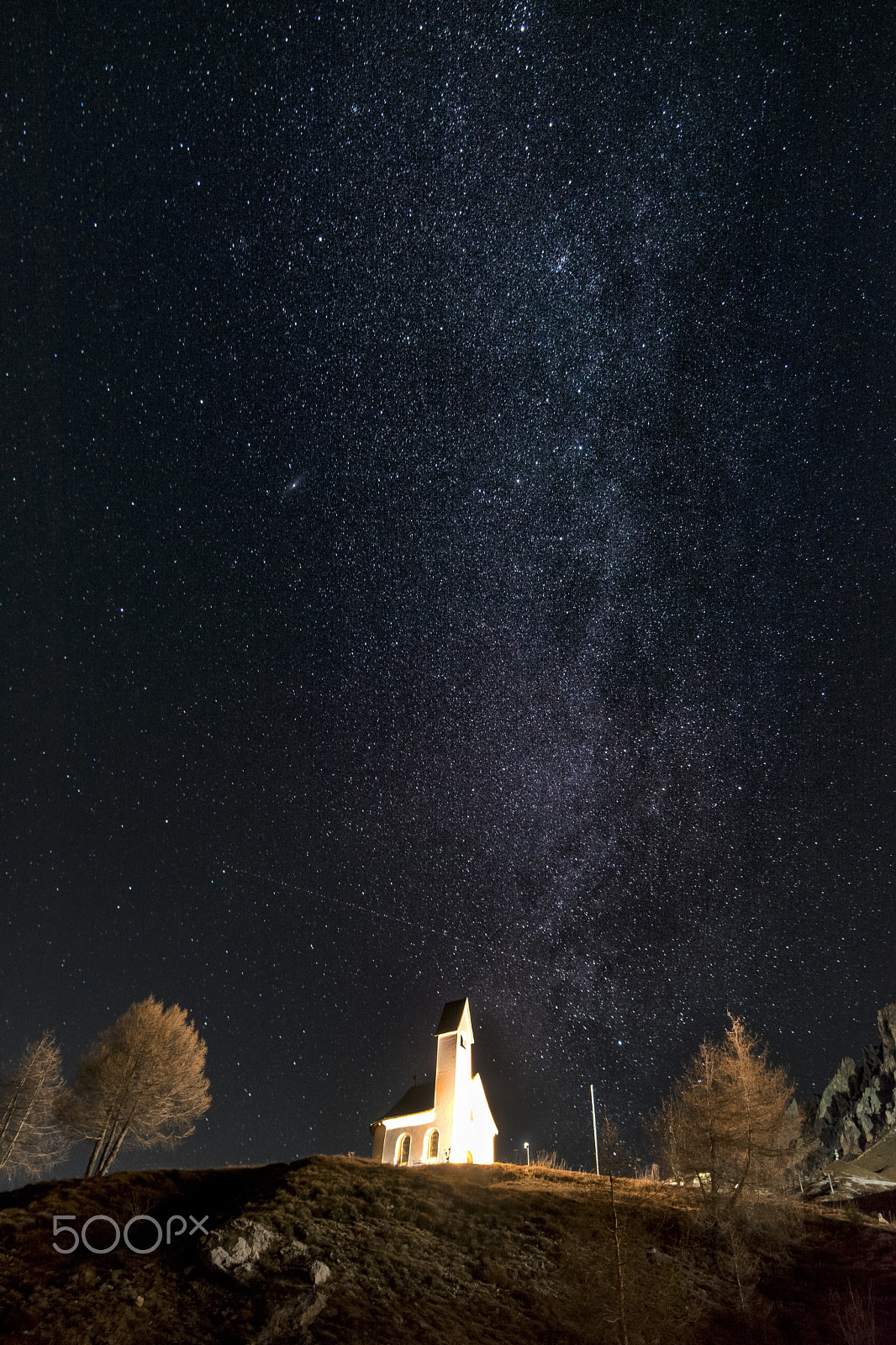 Samyang 14mm F2.8 ED AS IF UMC sample photo. Chapel passo gardena photography