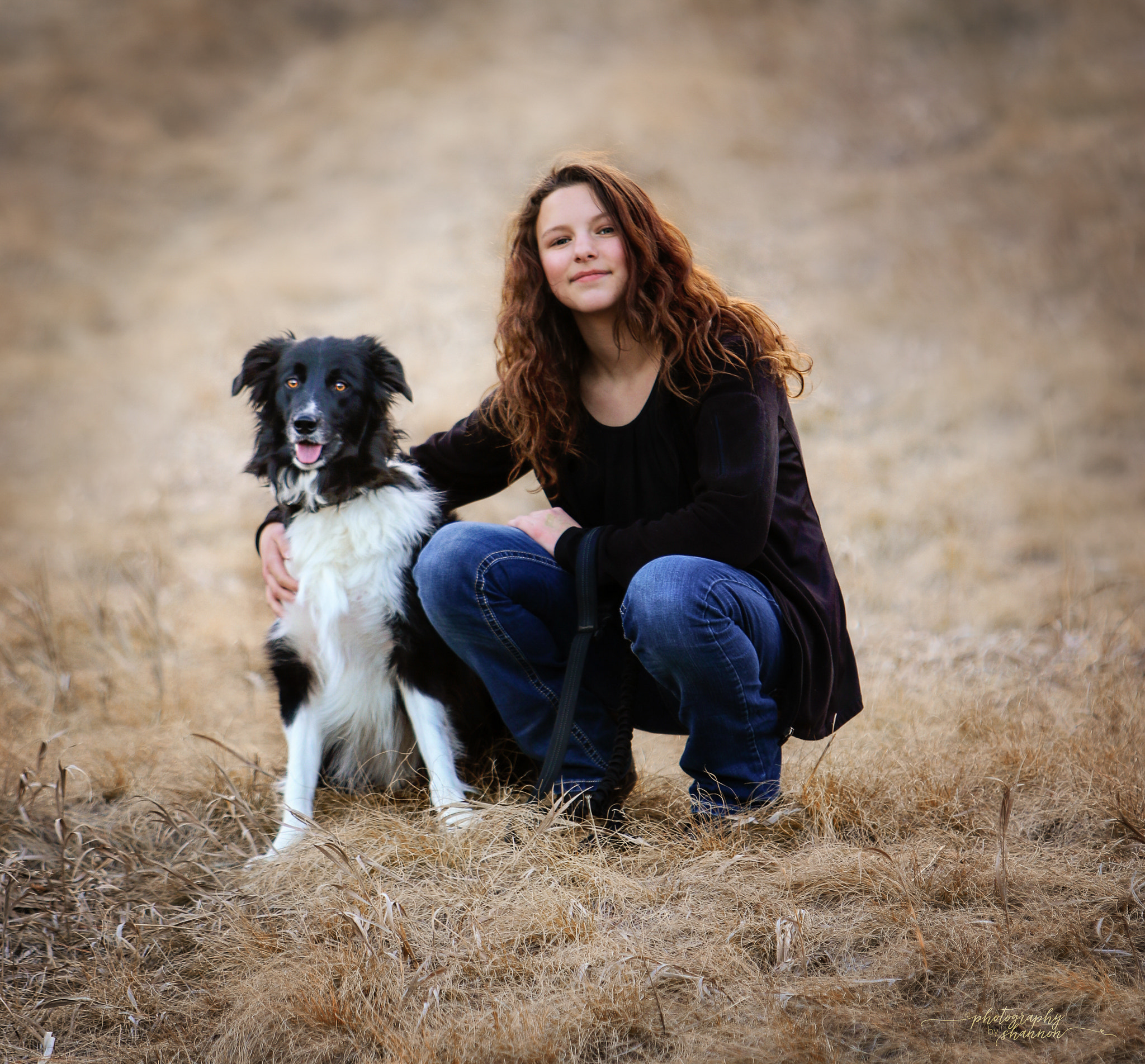 Canon EF 70-200mm F2.8L IS USM sample photo. Www.photographybyshannon.us :: a girl and her dog photography