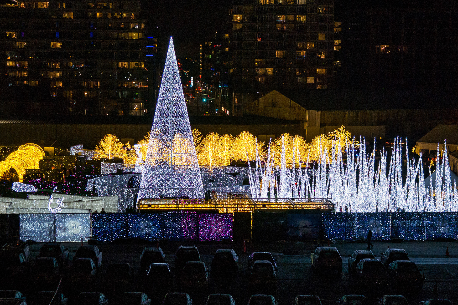 Panasonic Lumix G X Vario 35-100mm F2.8 OIS sample photo. Enchanted christmas light photography