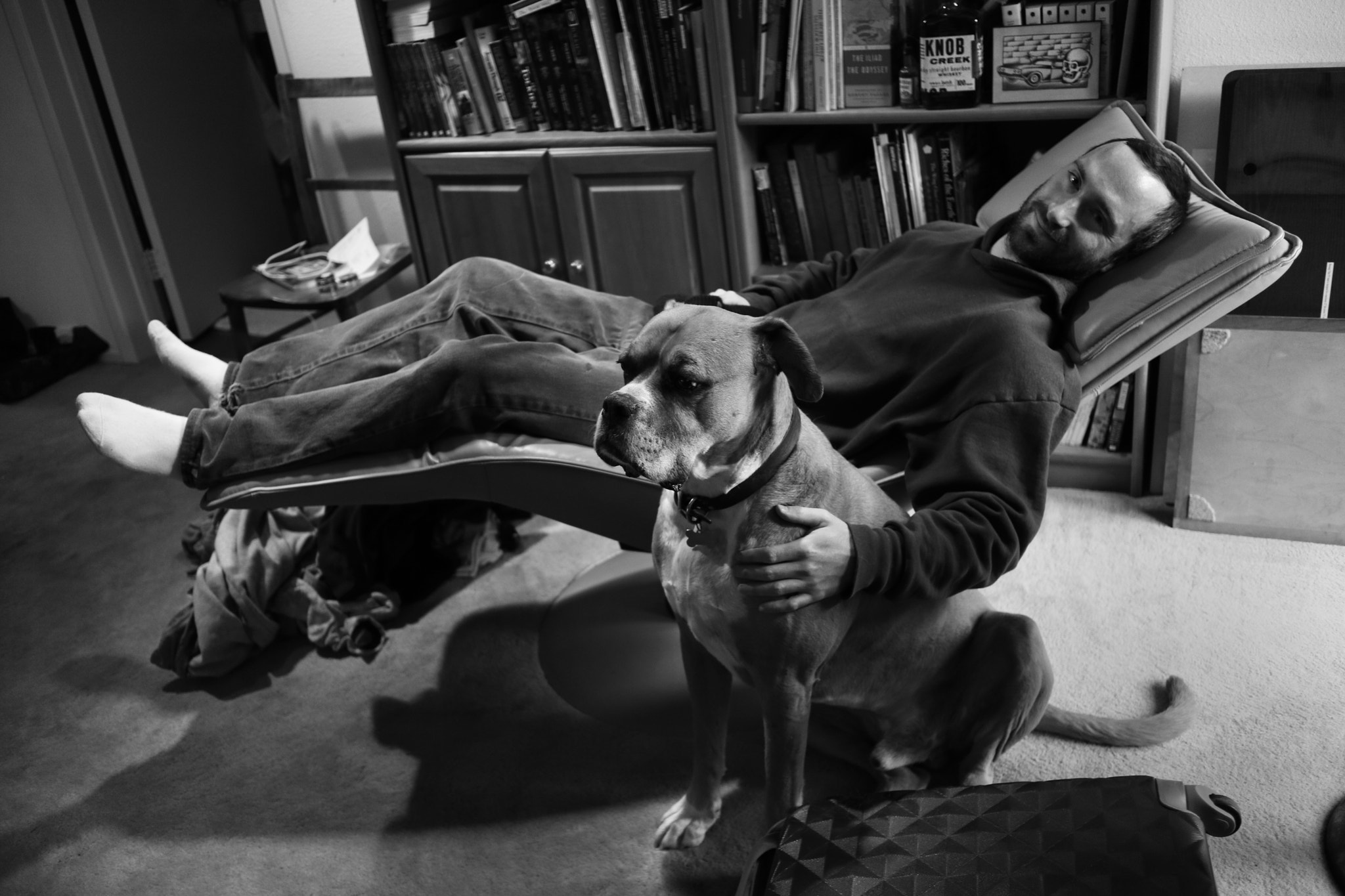 Canon EOS M3 + Canon EF-M 22mm F2 STM sample photo. A dog and his boy photography
