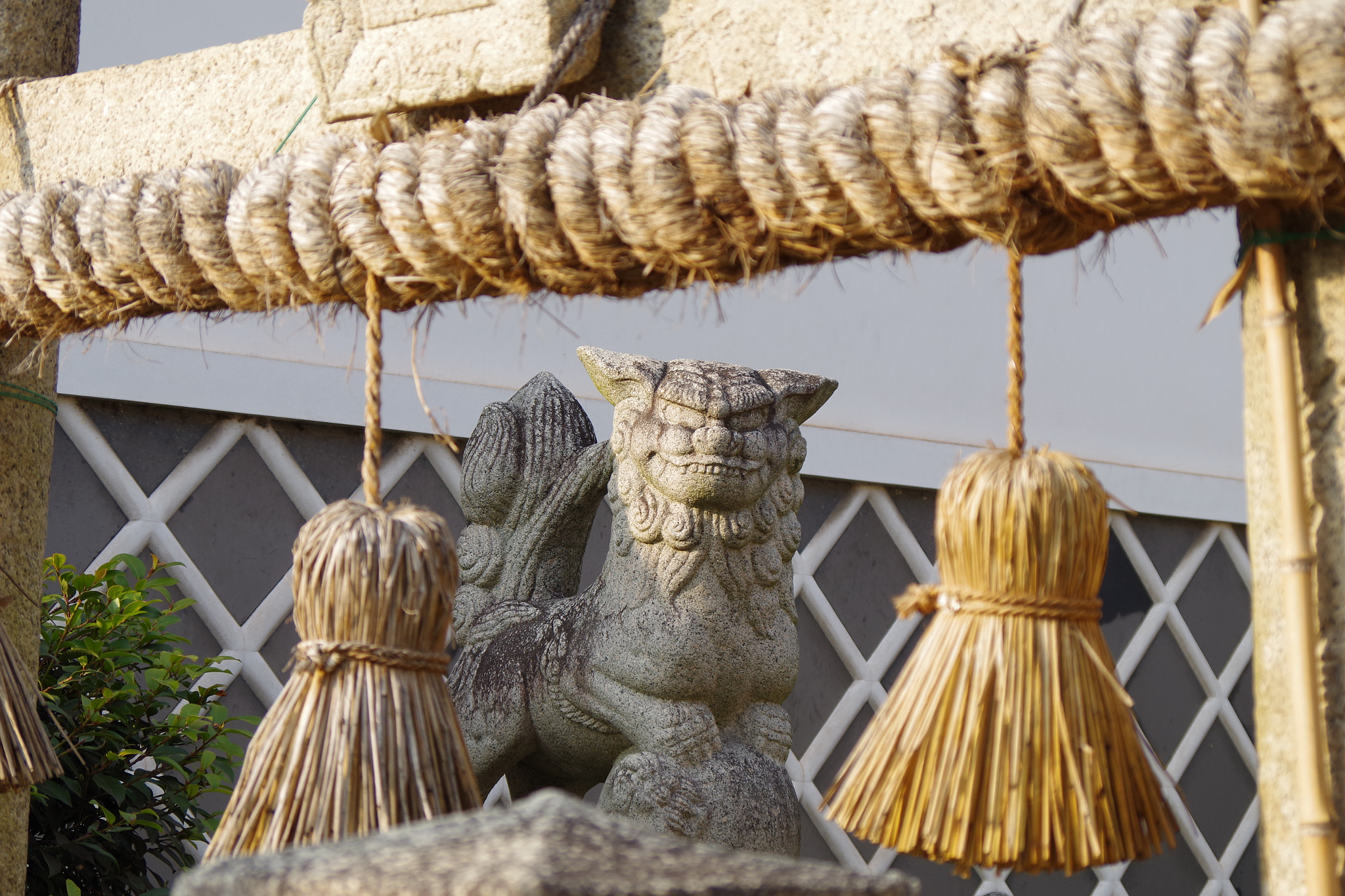 Pentax smc DA 50-200mm F4-5.6 ED WR sample photo. Komainu statue photography