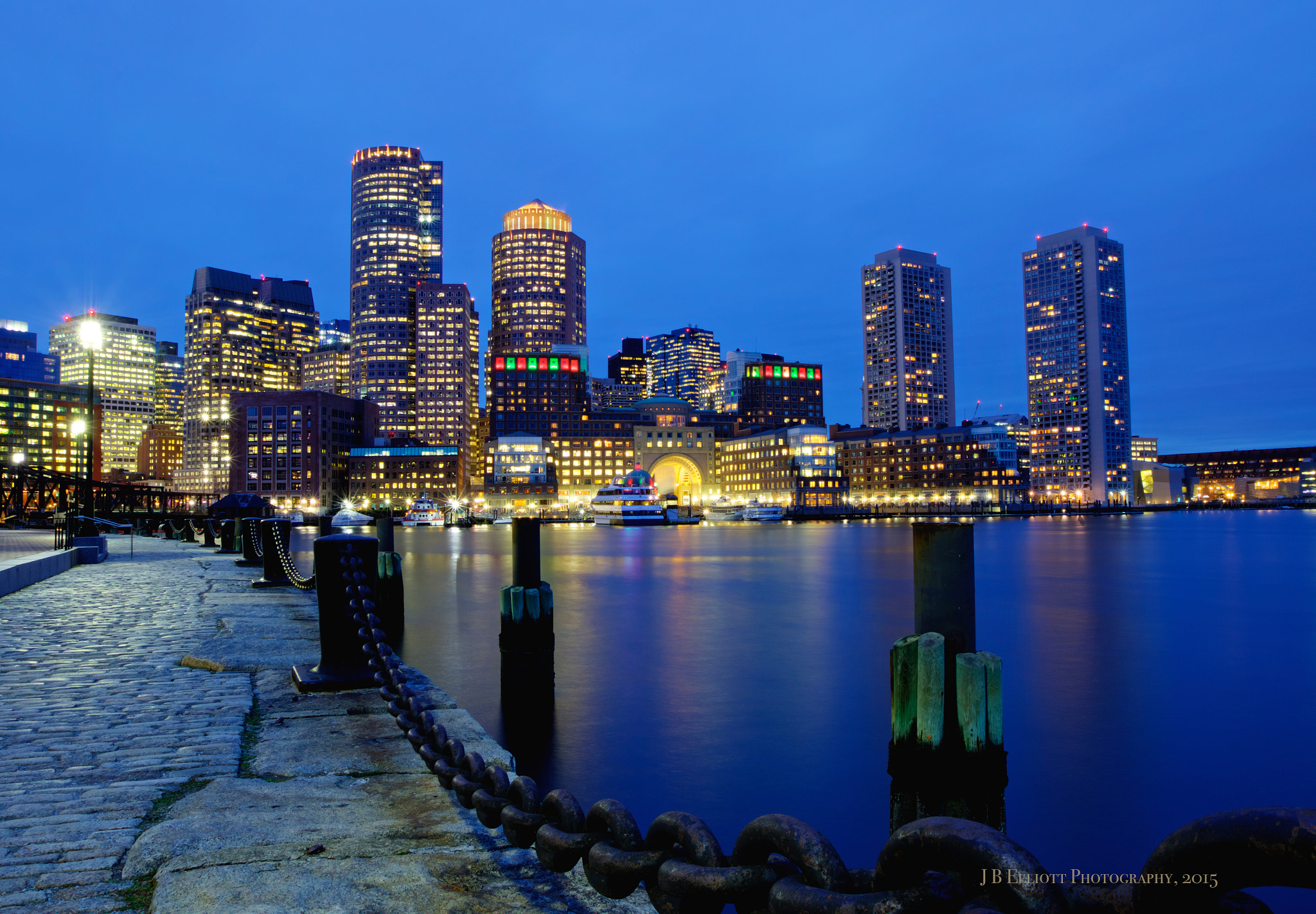Canon EF 16-35mm F2.8L II USM sample photo. Boston blue hour photography