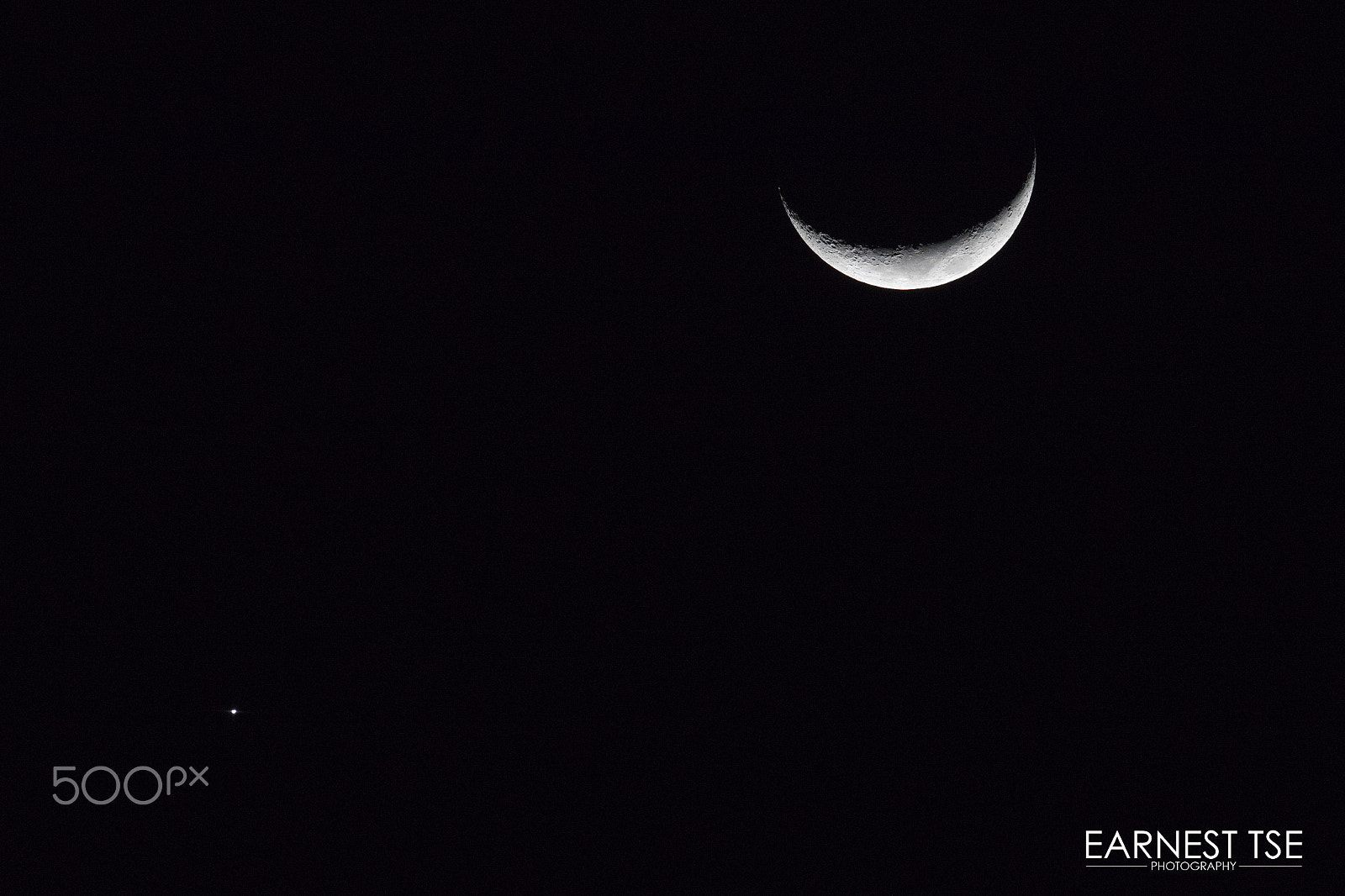 Canon EF 500mm F4L IS II USM sample photo. Venus moon photography