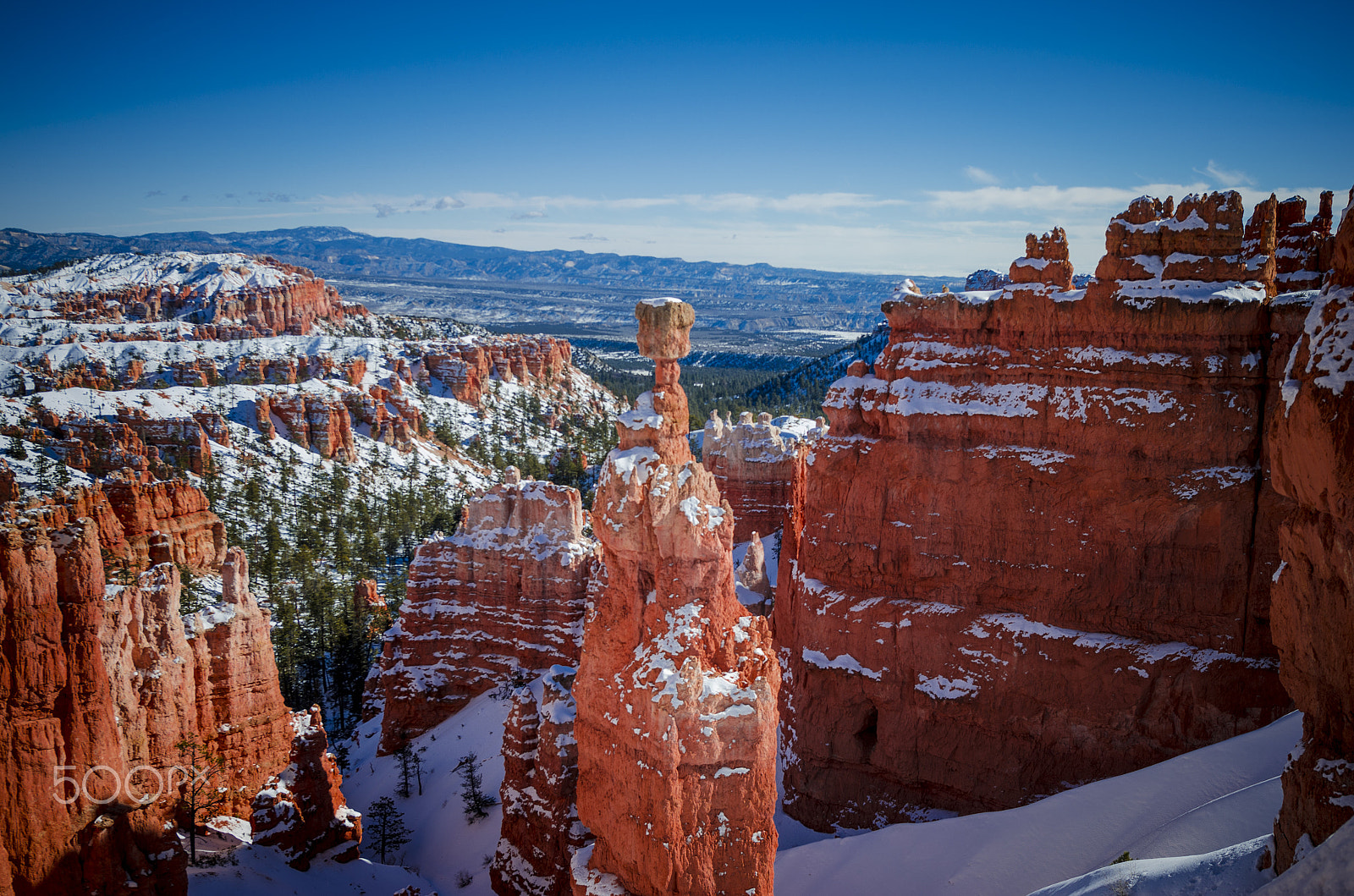 Nikon AF-S Nikkor 14-24mm F2.8G ED sample photo. Thor's hammer overlook in winter photography