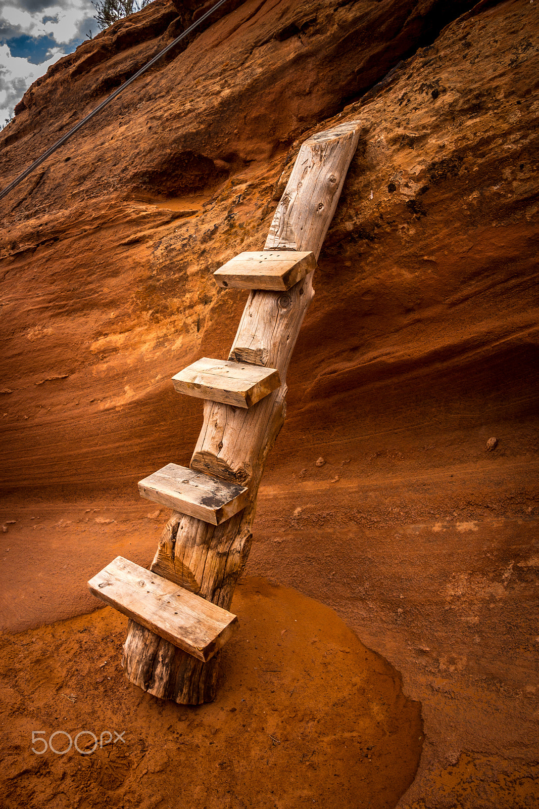 Canon EOS 600D (Rebel EOS T3i / EOS Kiss X5) sample photo. Antelope canyon log ladder photography