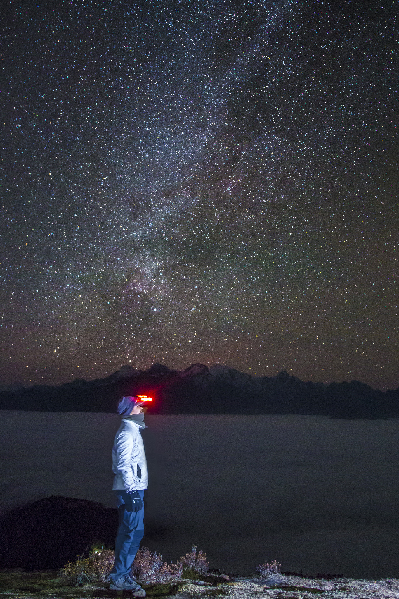 Canon EOS 650D (EOS Rebel T4i / EOS Kiss X6i) + Sigma 18-35mm f/1.8 DC HSM sample photo. Counting stars in the himalayas photography