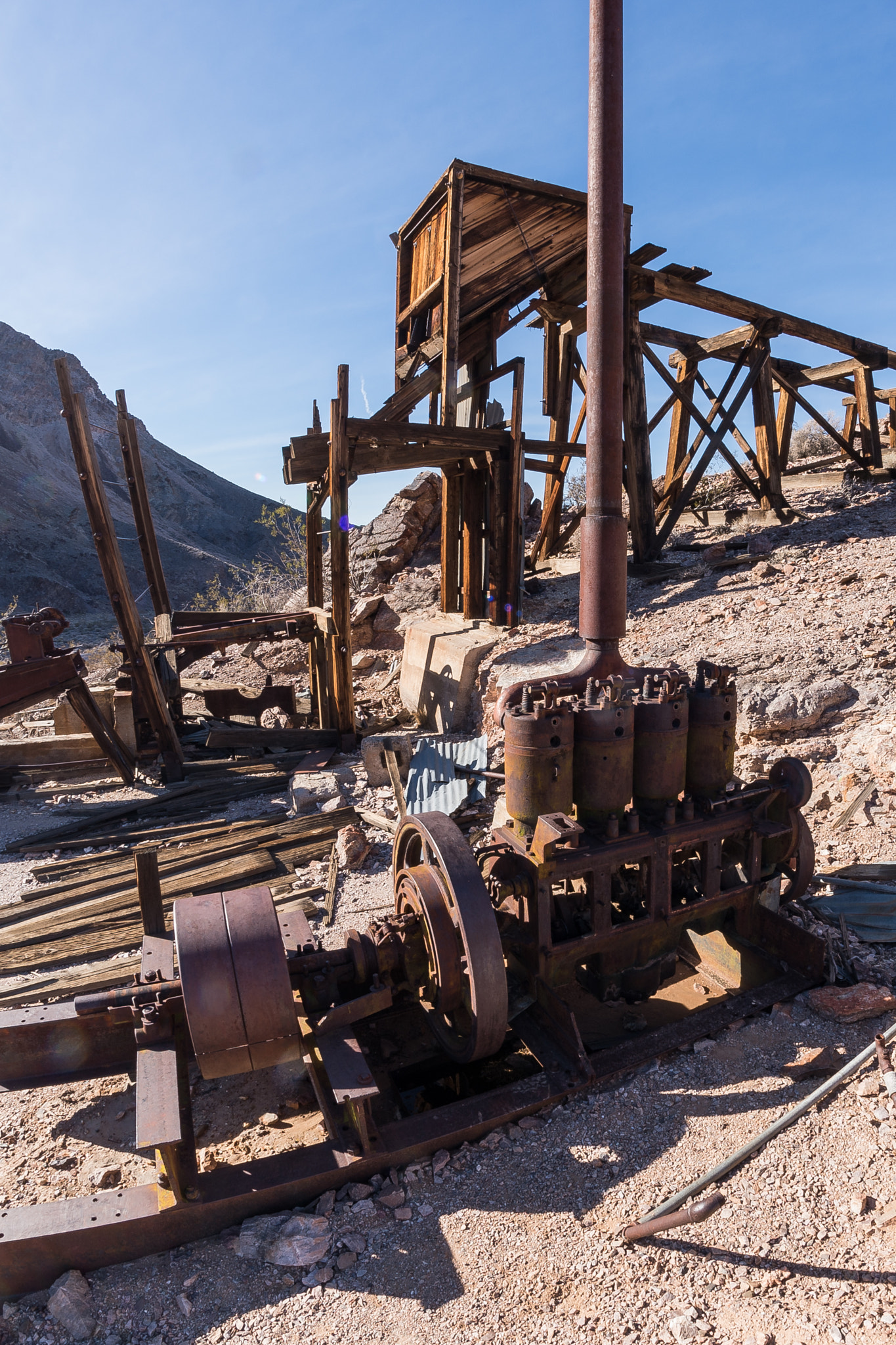 Samyang 12mm F2.8 ED AS NCS Fisheye sample photo. The work horse of inyo mine photography