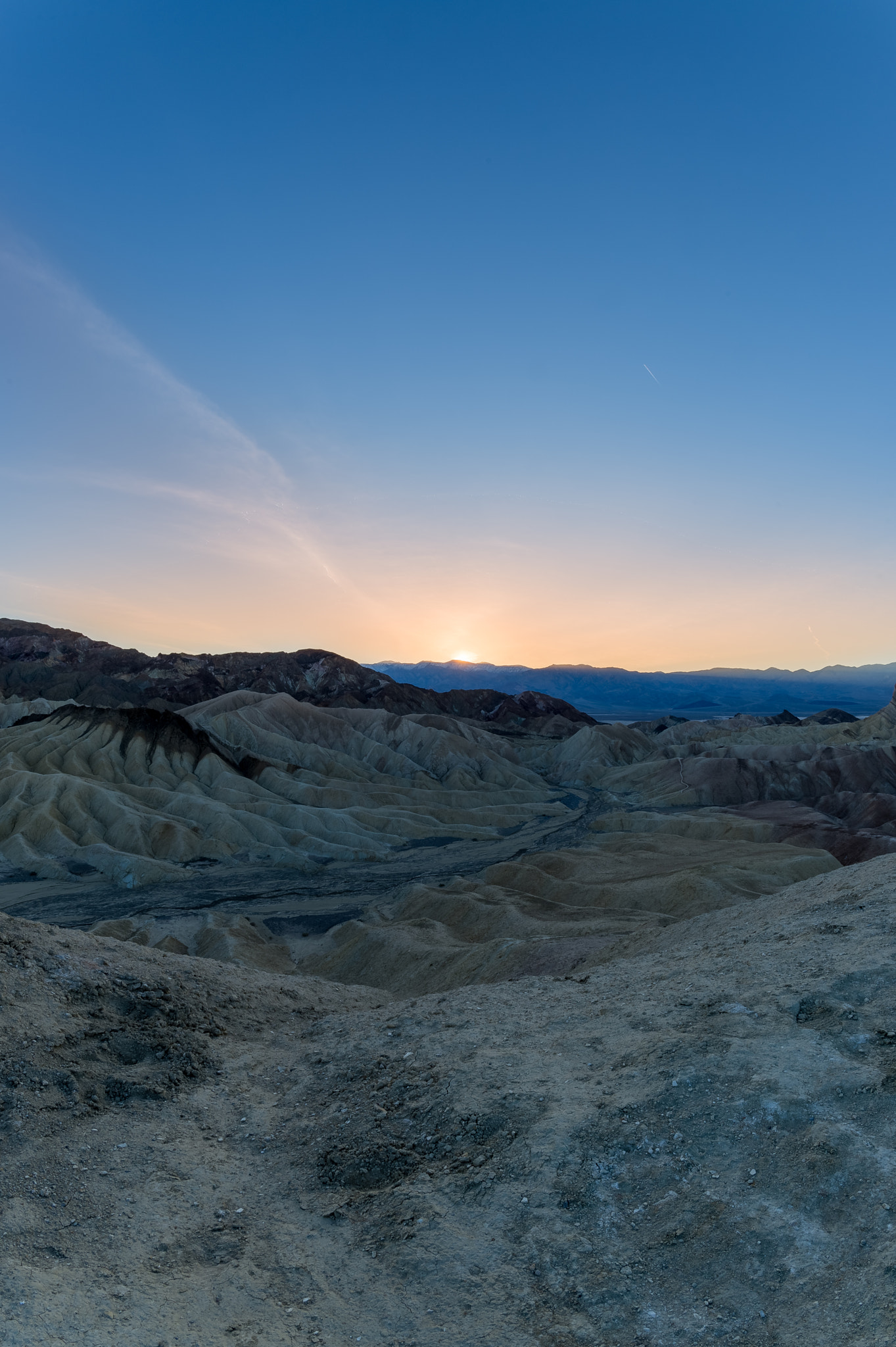 Nikon D4 sample photo. Zabriskie point with some orange color photography