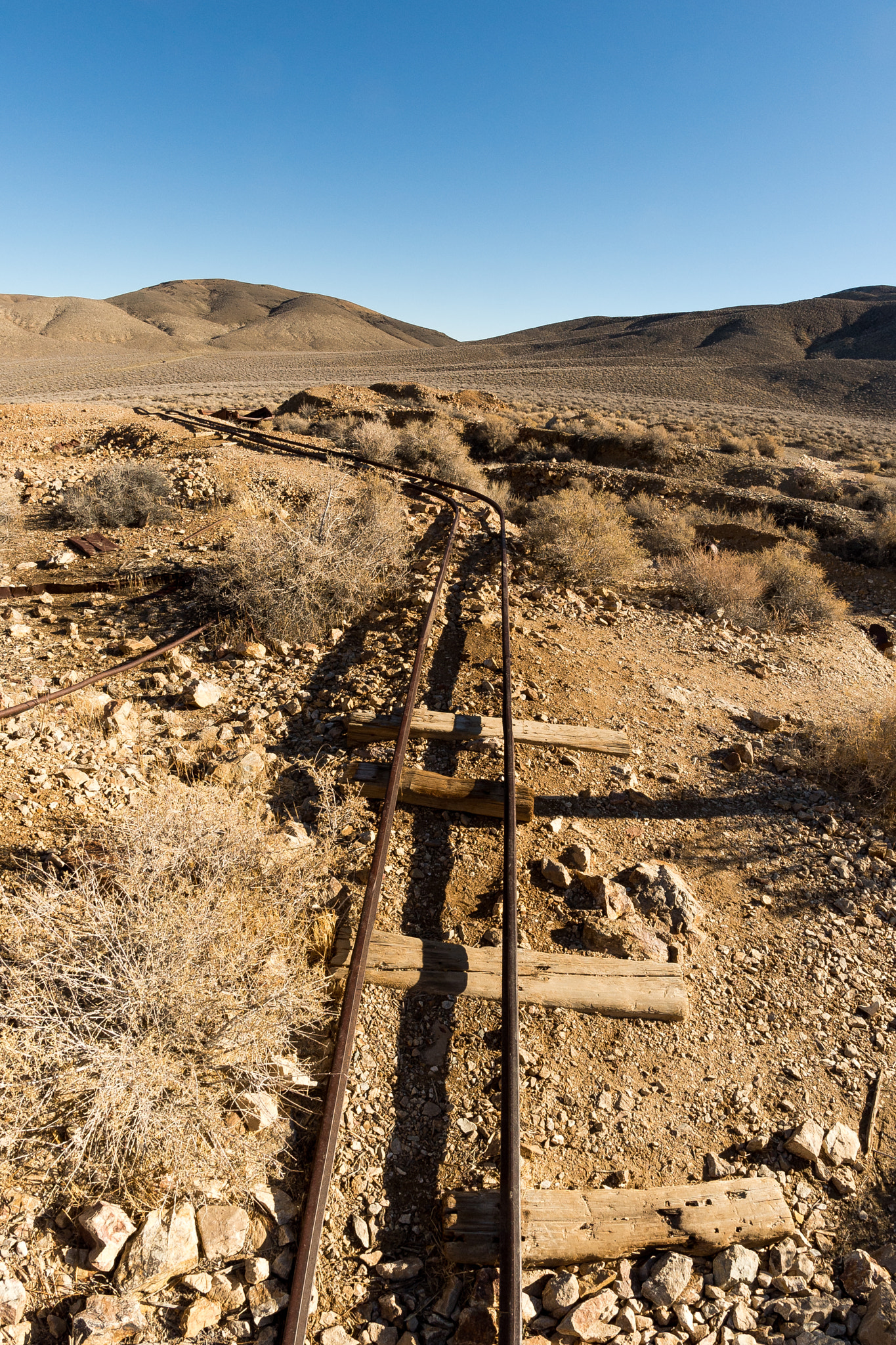 Samyang 12mm F2.8 ED AS NCS Fisheye sample photo. Mining tracks photography