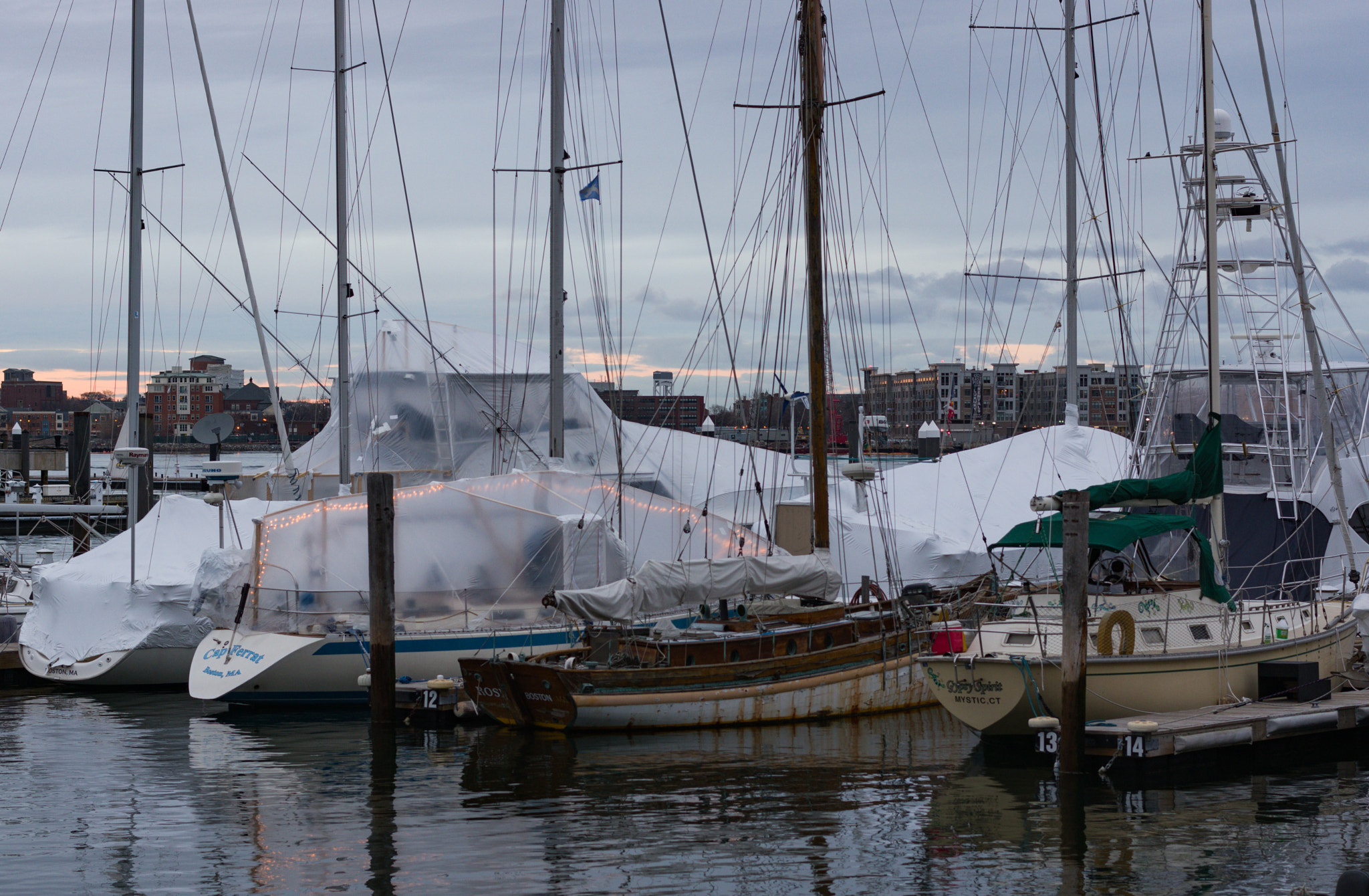 Pentax smc DA* 55mm F1.4 SDM sample photo. Liveaboards in daytime photography