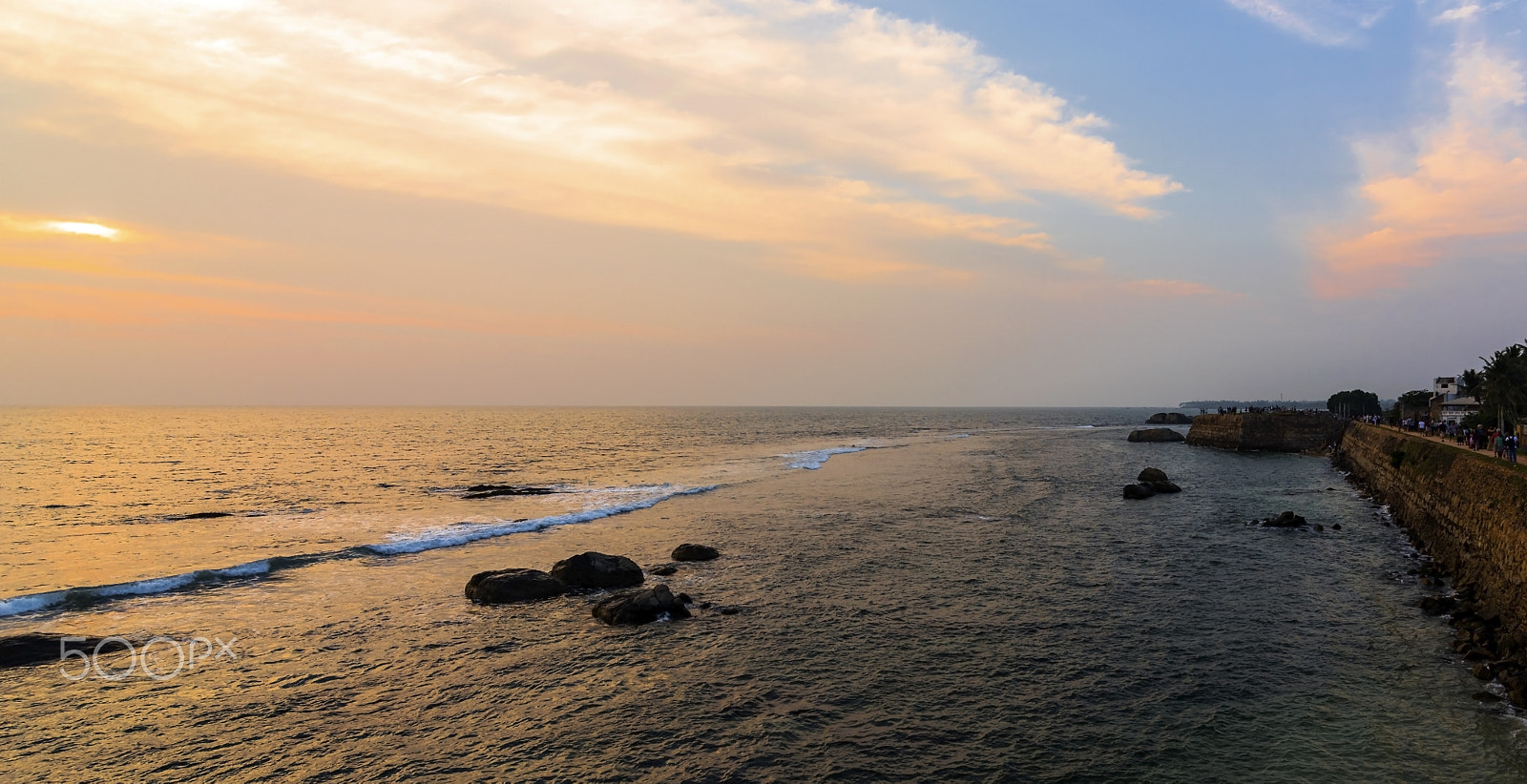 Tokina AT-X 16-28mm F2.8 Pro FX sample photo. Galle fort at sunset in sri lanka photography