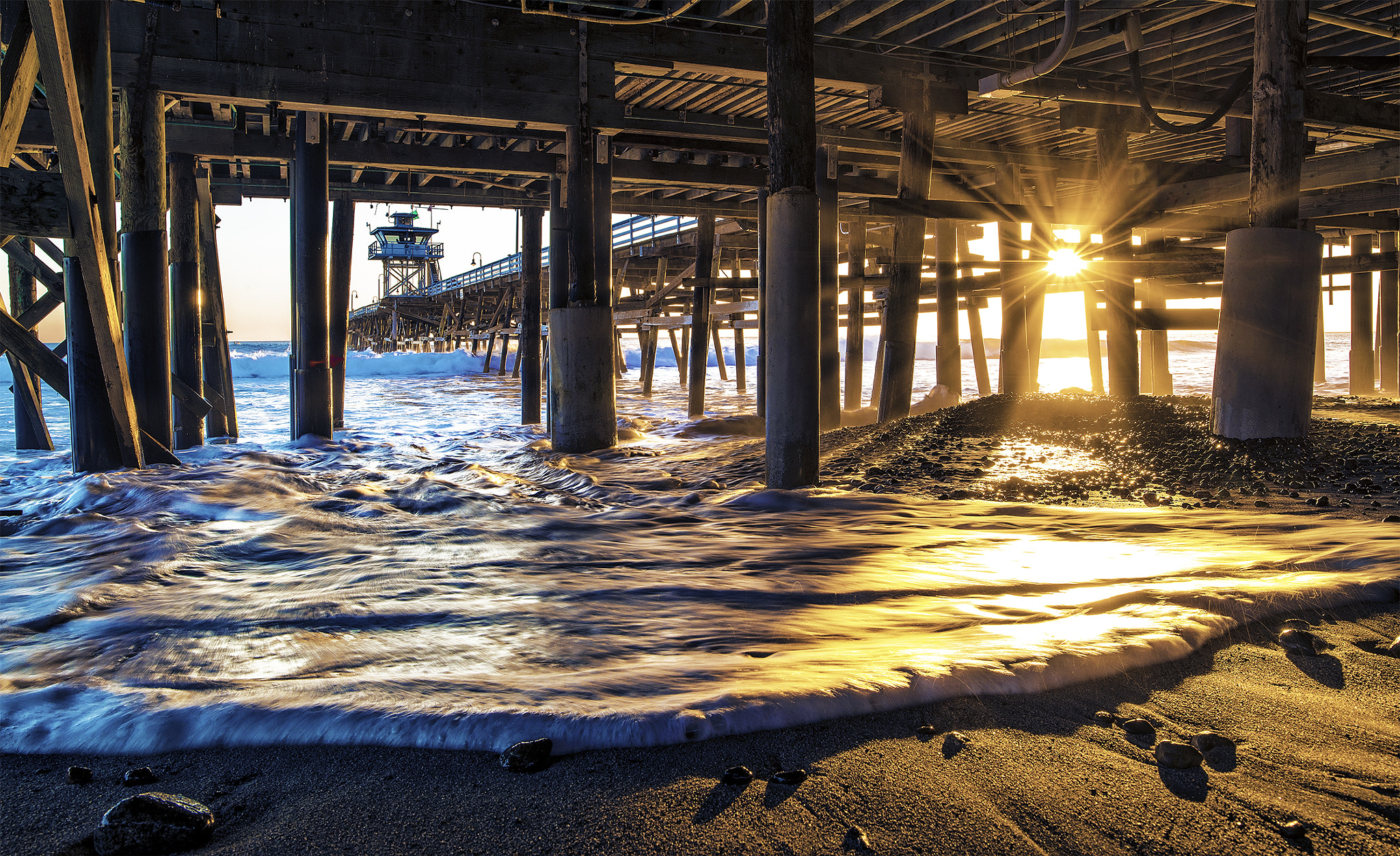 Pentax 645Z sample photo. San clemente pier sunset photography