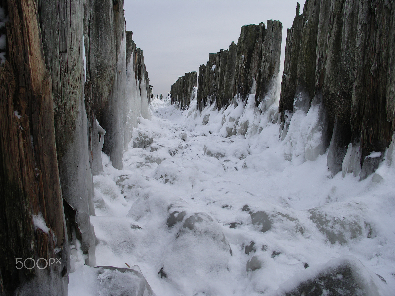 KONICA MINOLTA DiMAGE A200 sample photo. Frozen baltic sea photography